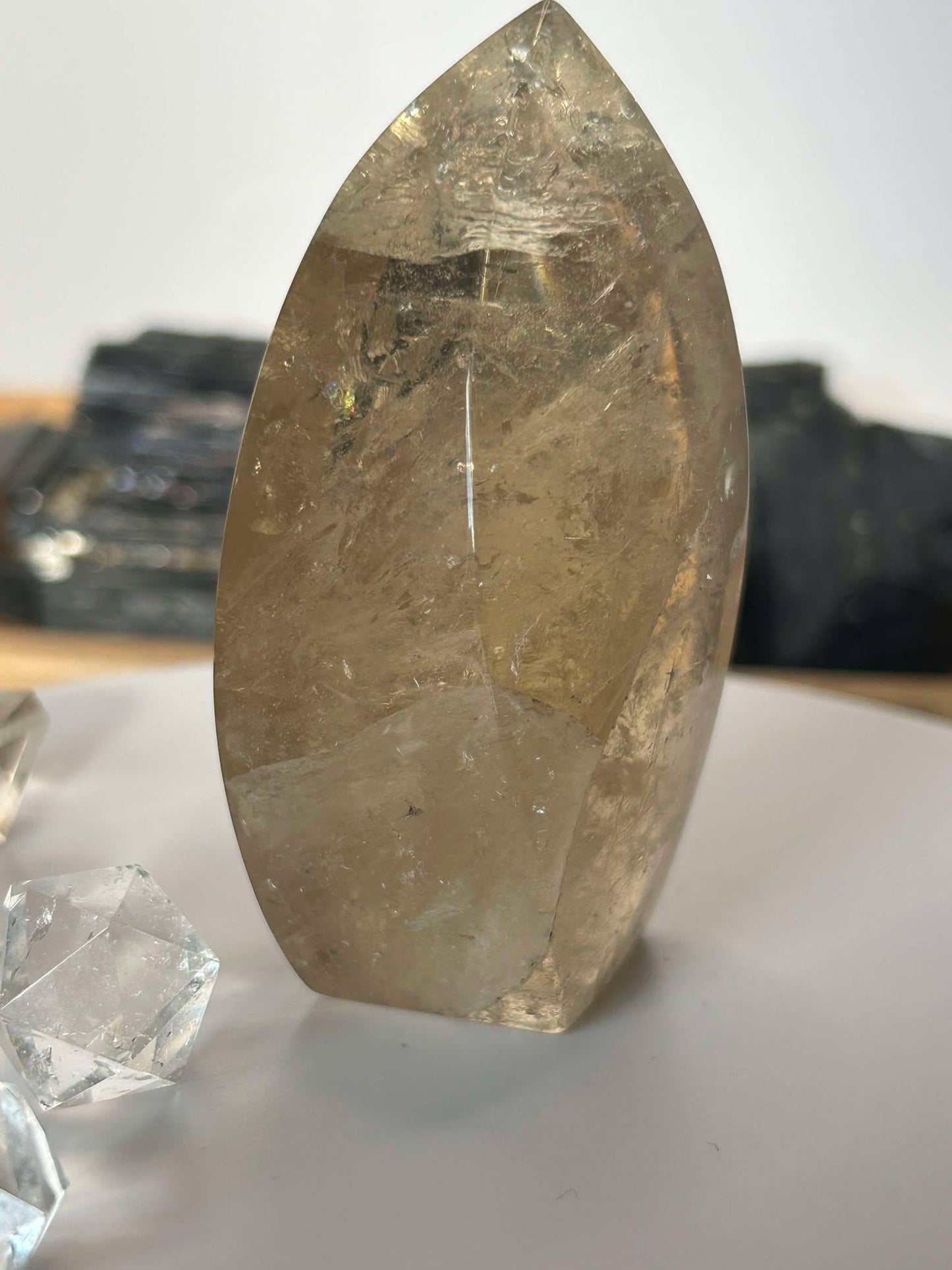 Citrine Crystal Flame Feng Shui Solar Plexus November Scorpio Crystal Natural Untreated New Business Gift Graduation New Beginning New job