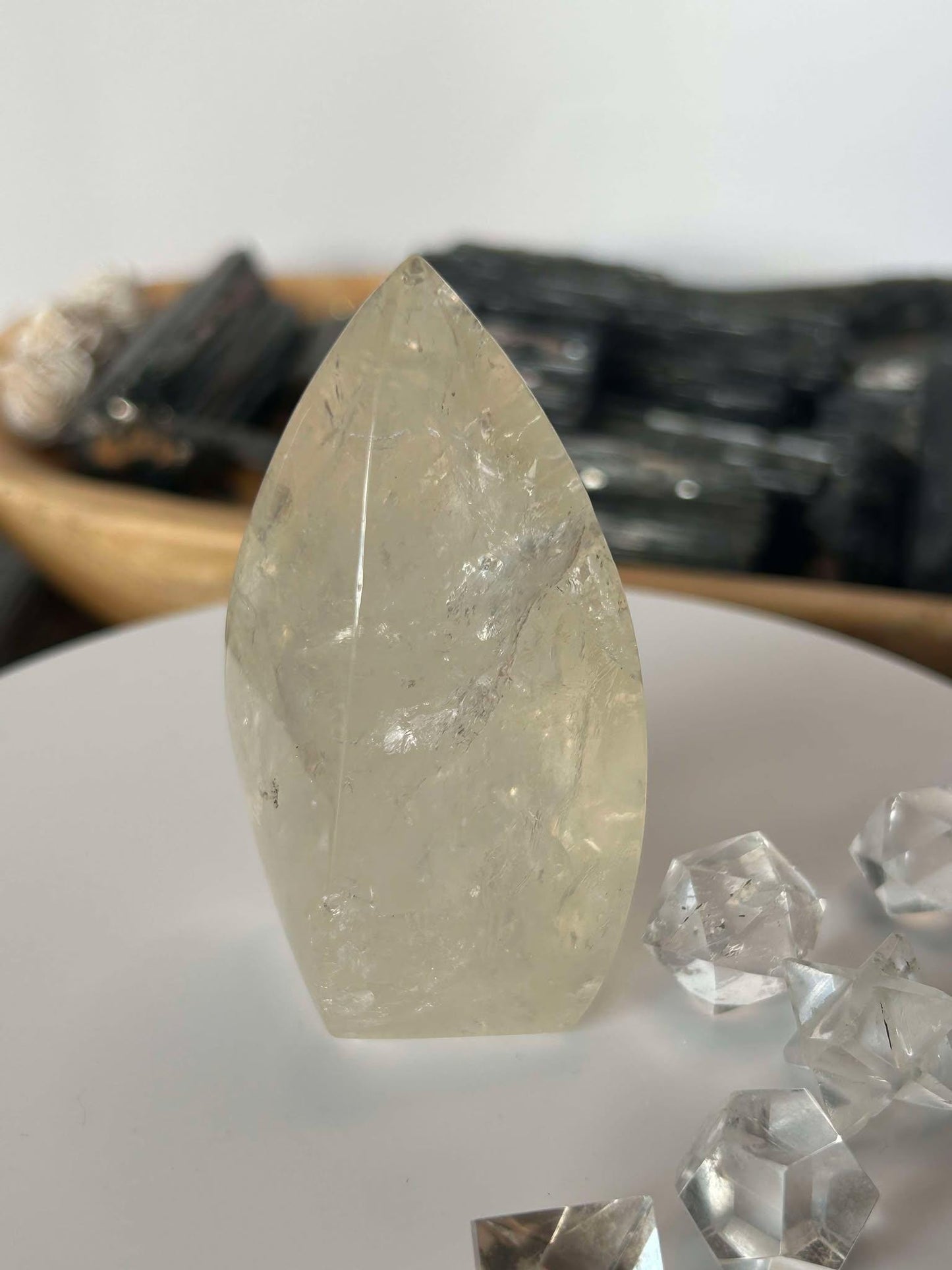 Citrine Crystal Flame Feng Shui Solar Plexus November Scorpio Crystal Natural Untreated New Business Gift Graduation New Beginning New job