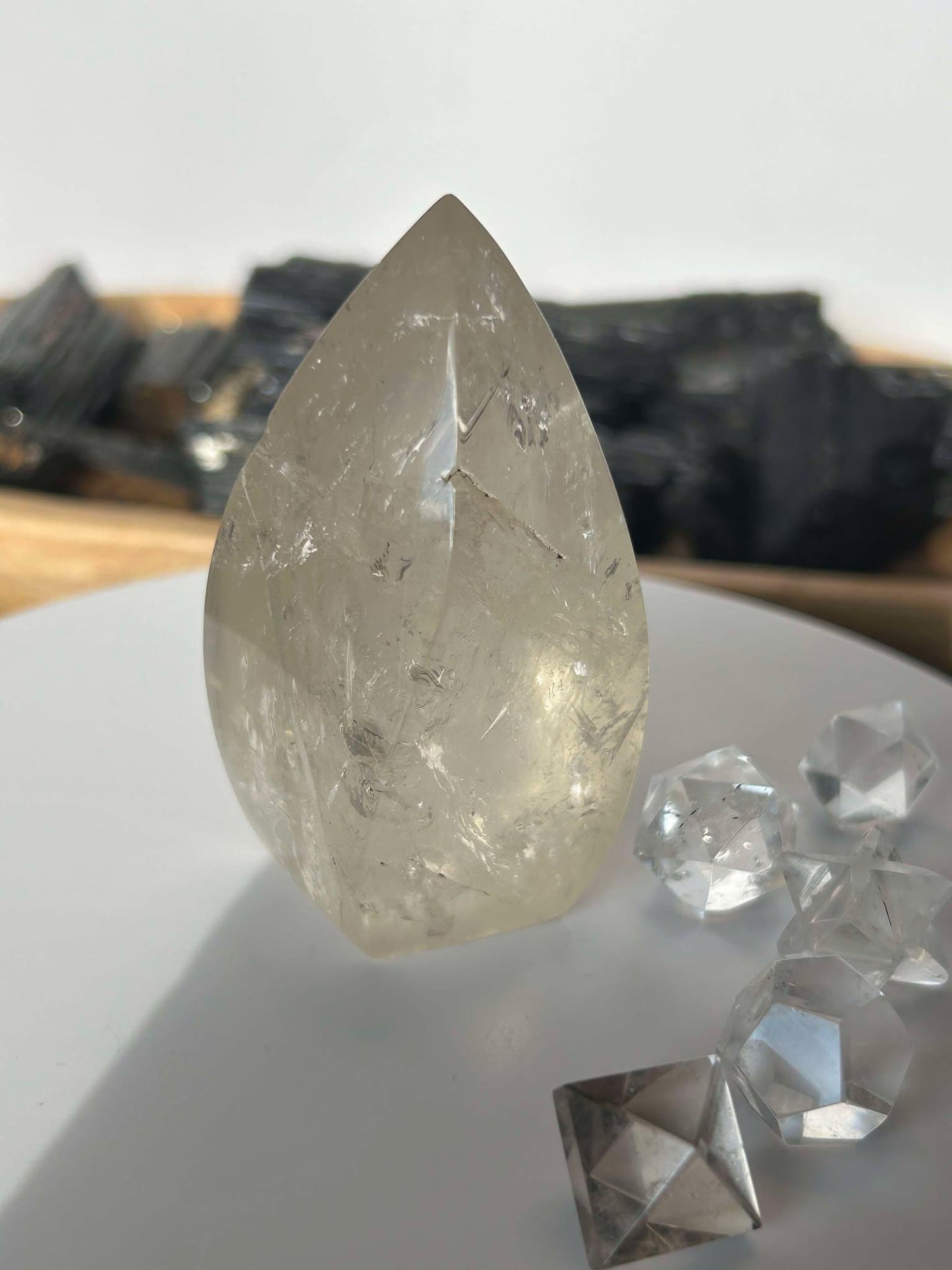 Citrine Crystal Flame Feng Shui Solar Plexus November Scorpio Crystal Natural Untreated New Business Gift Graduation New Beginning New job