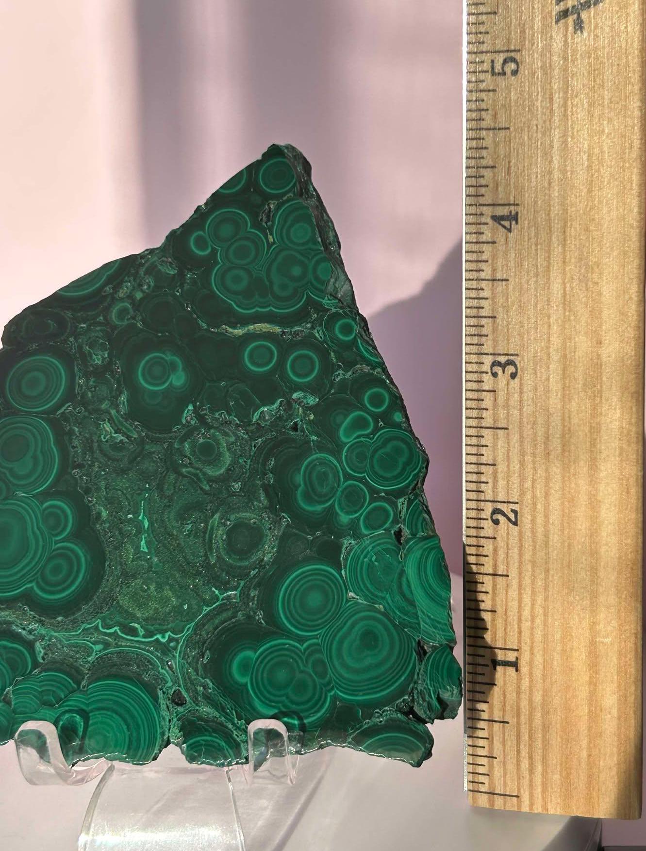 Malachite Slab Crystal Heart Chakra April May Crystal Taurus Mother Earth Day Best Friend New School Gift New Business Gift Home Decor