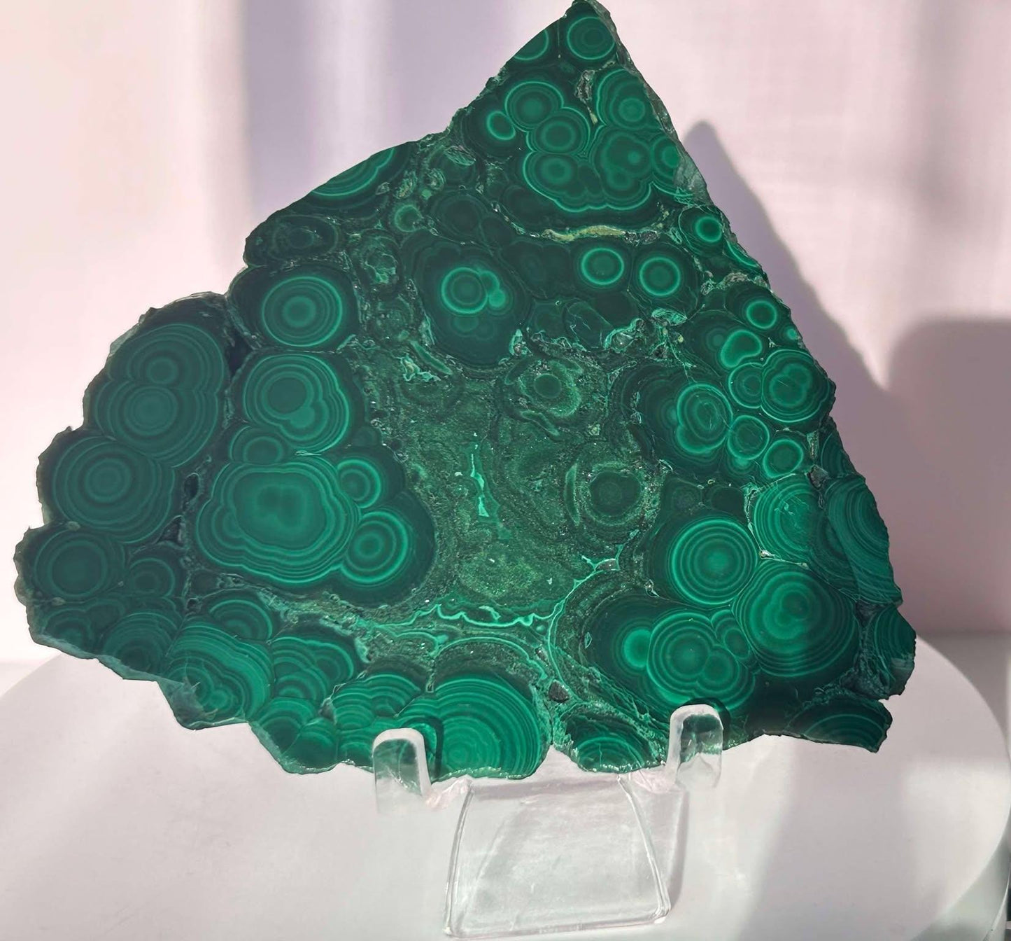 Malachite Slab Crystal Heart Chakra April May Crystal Taurus Mother Earth Day Best Friend New School Gift New Business Gift Home Decor