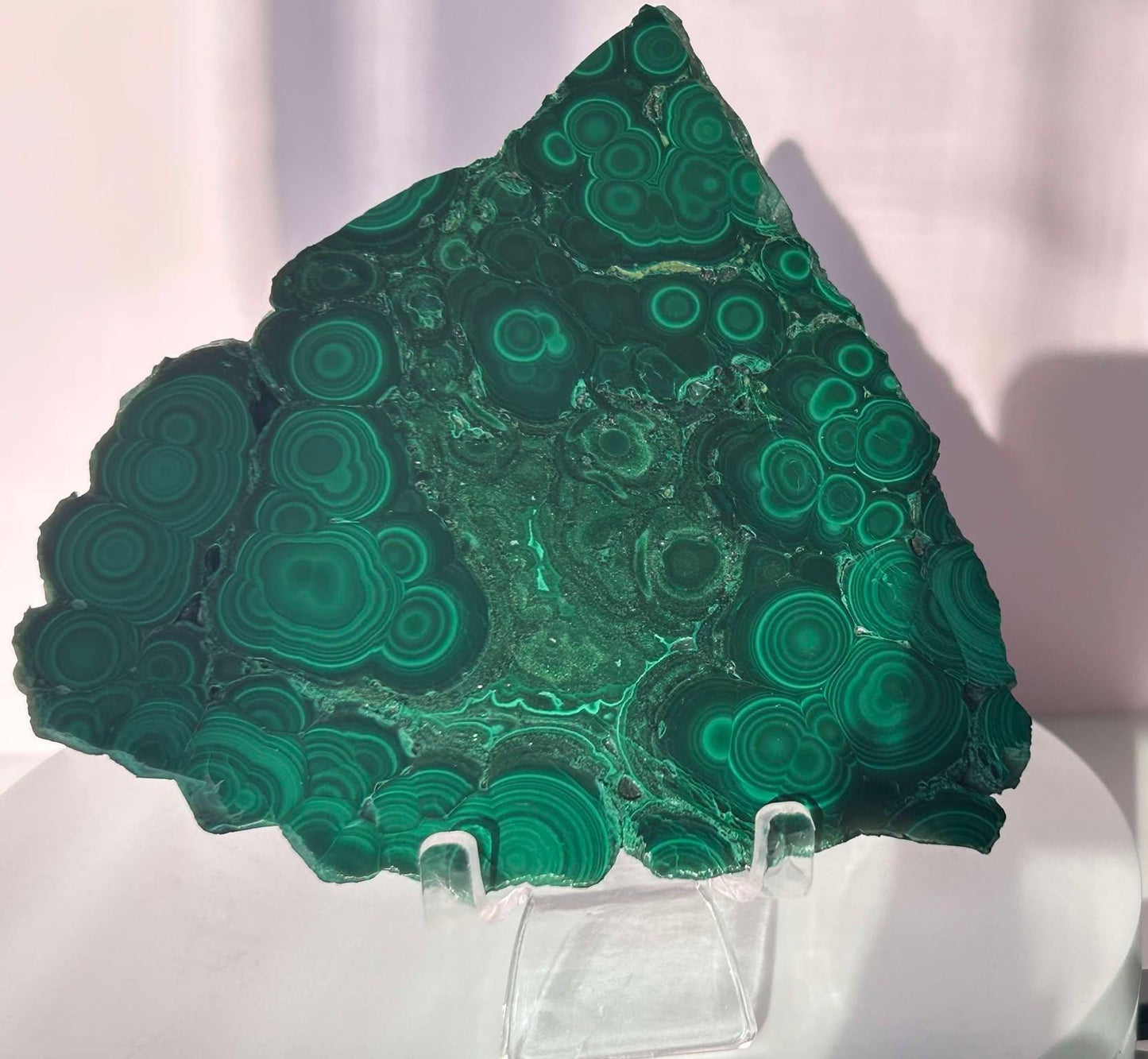 Malachite Slab Crystal Heart Chakra April May Crystal Taurus Mother Earth Day Best Friend New School Gift New Business Gift Home Decor