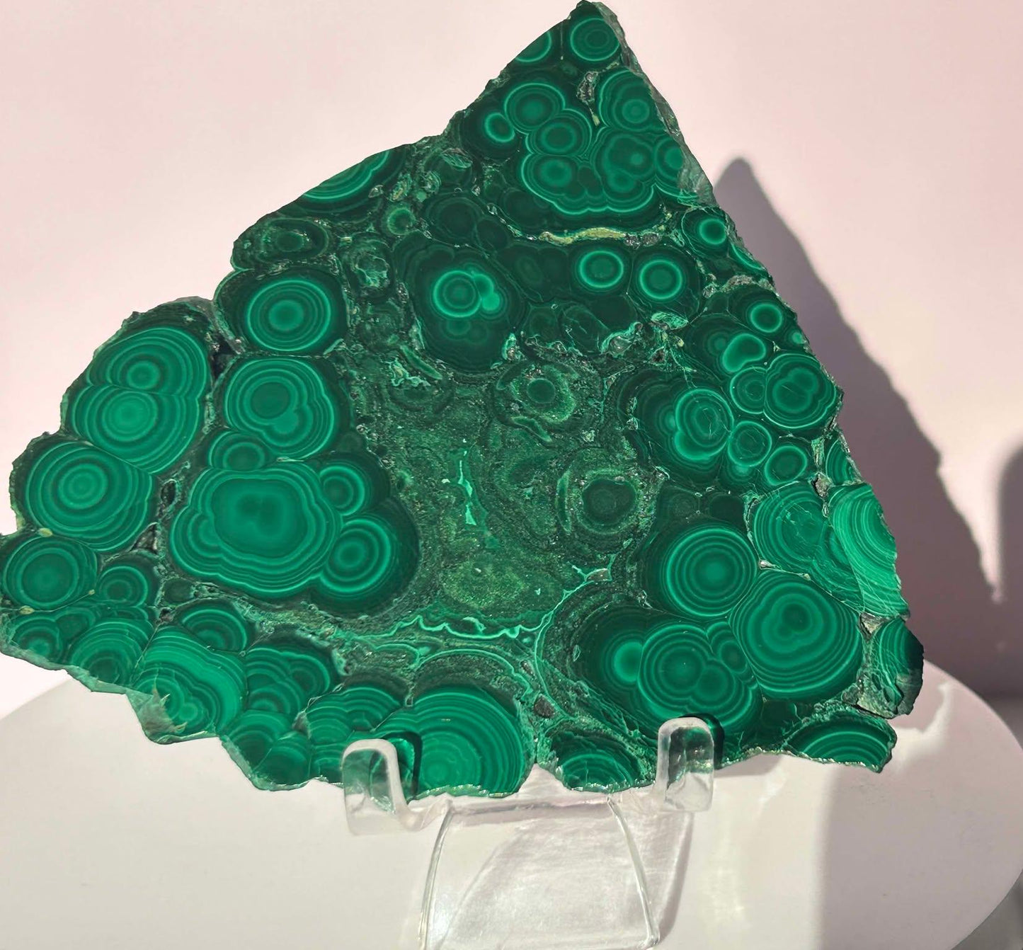 Malachite Slab Crystal Heart Chakra April May Crystal Taurus Mother Earth Day Best Friend New School Gift New Business Gift Home Decor
