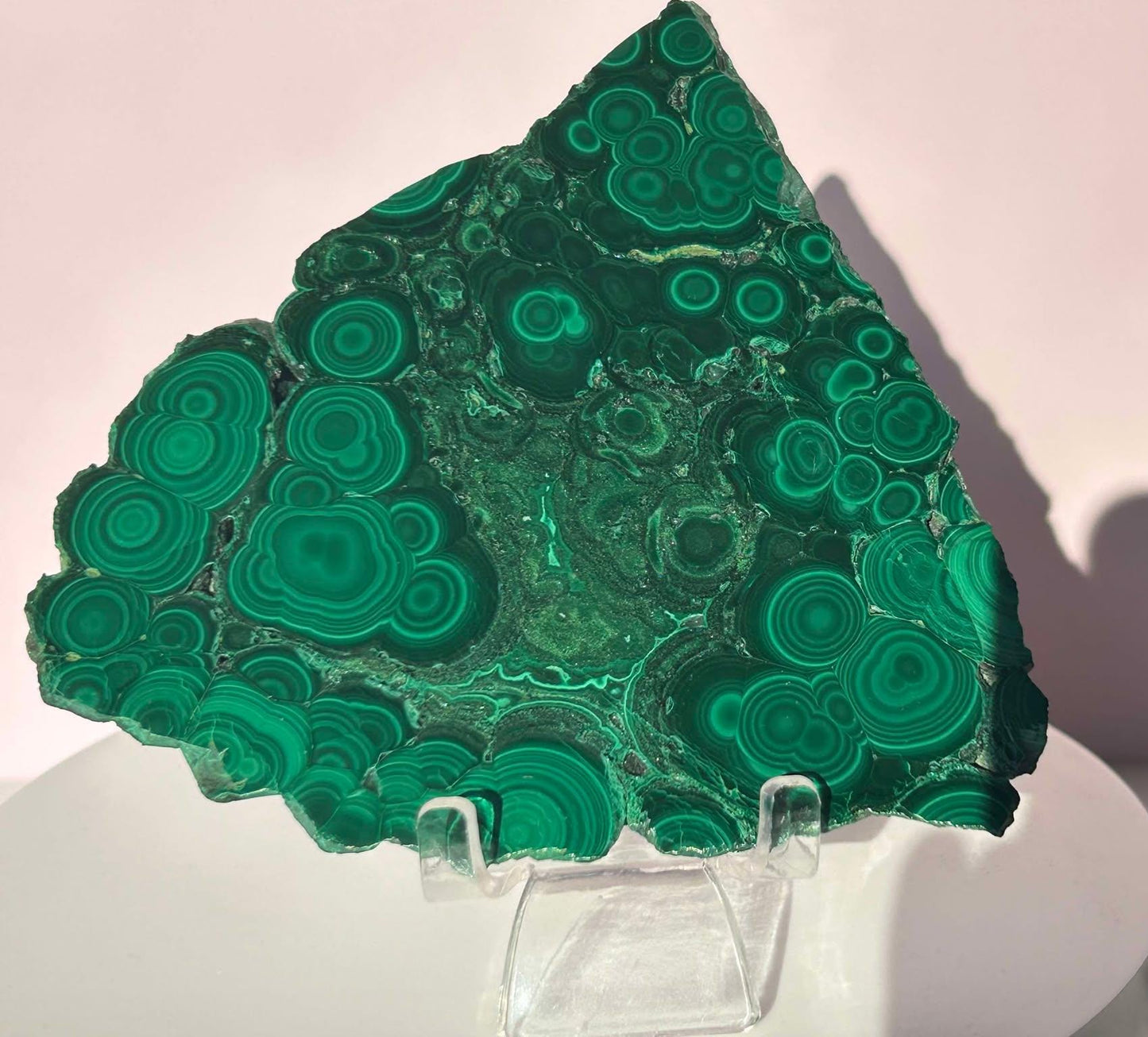Malachite Slab Crystal Heart Chakra April May Crystal Taurus Mother Earth Day Best Friend New School Gift New Business Gift Home Decor
