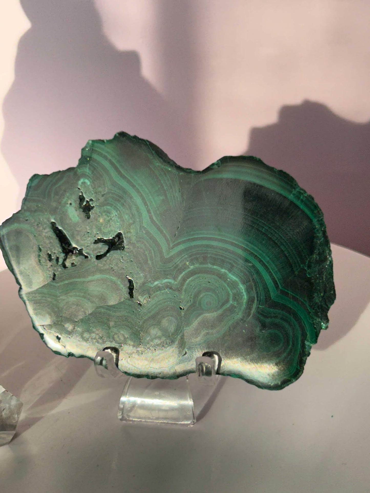 Malachite Slab Crystal Heart Chakra April May Crystal Taurus Mother Earth Day Best Friend New School Gift New Business Gift Home Decor