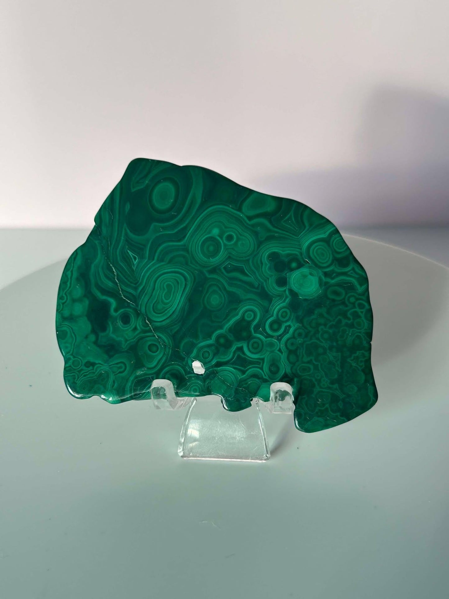 Malachite Slide Crystal Heart Chakra April May Crystal Taurus Mother Earth Day Best Friend New School Gift New Business Gift Home Decor