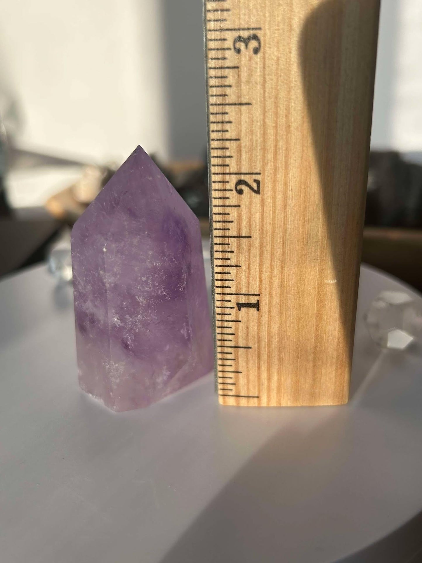 Amethyst Crystal Third Eye Crown Chakra Stone Meditation Gift Home Decor February Aquarius Crystal Feng Shui Peaceful Vibes Energy Crystal