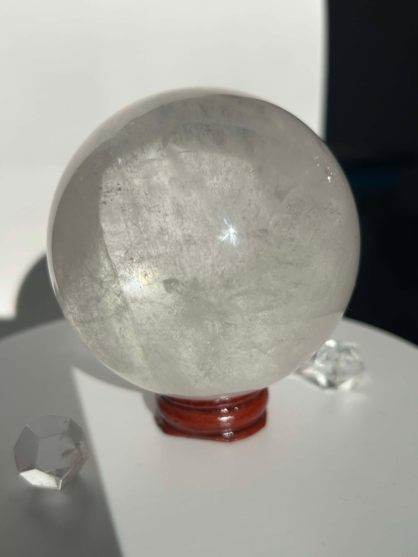 Clear Quartz Crystal Sphere Meditation Crown Chakra Home Decor Feng Shui Healers Gift Yogis Teachers Students Love Nature Crystal Gift 1LB