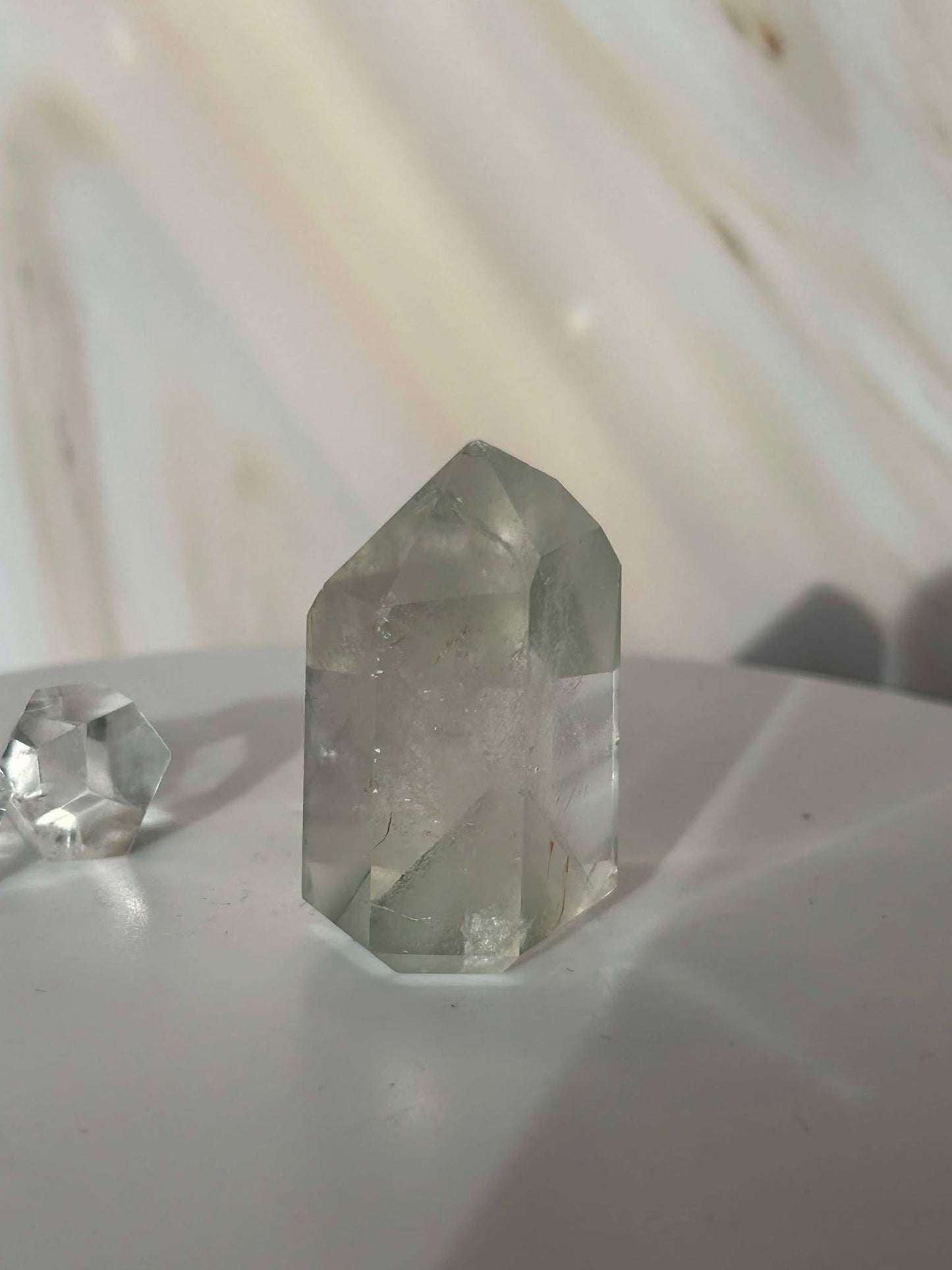 Garden Quartz Lodilite Point Crystal Meditation Crown Root Chakra Altar Decor Stone Nature Inspired Gift Nature Lover Gift Scorpio Gift