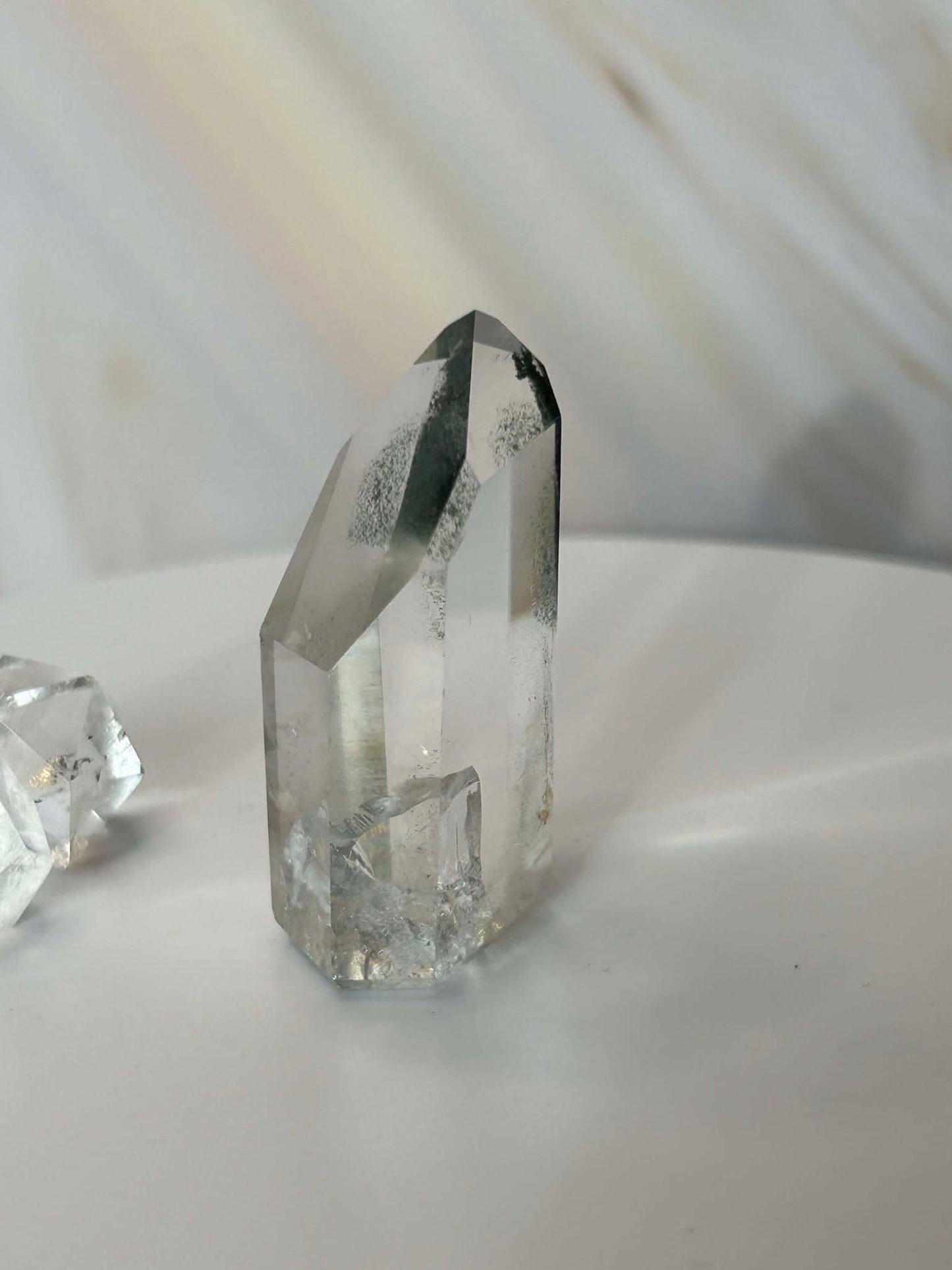 Garden Quartz Lodilite Point Crystal Meditation Crown Root Chakra Altar Decor Stone Nature Inspired Gift Nature Lover Gift Scorpio Gift