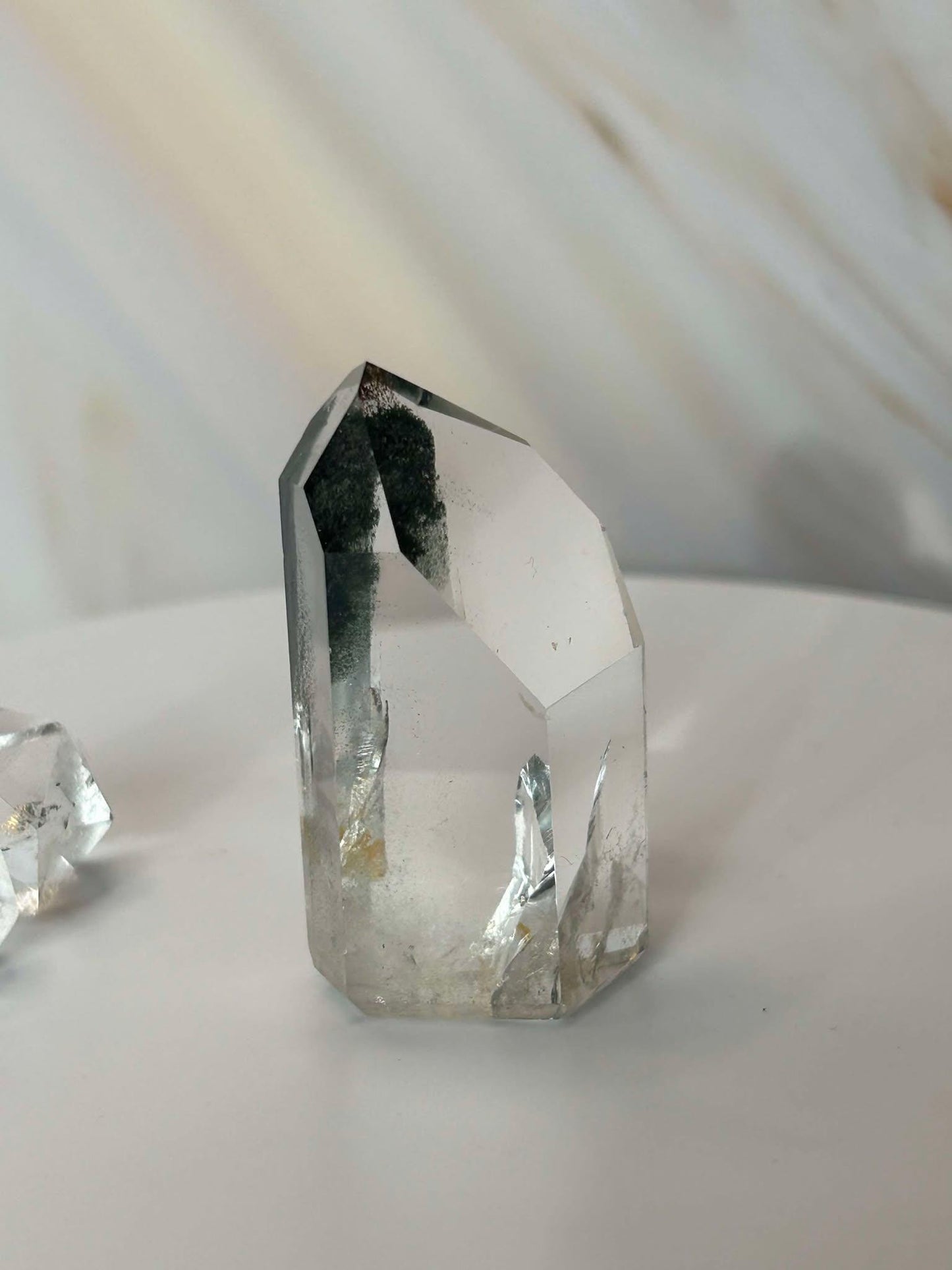 Garden Quartz Lodilite Point Crystal Meditation Crown Root Chakra Altar Decor Stone Nature Inspired Gift Nature Lover Gift Scorpio Gift