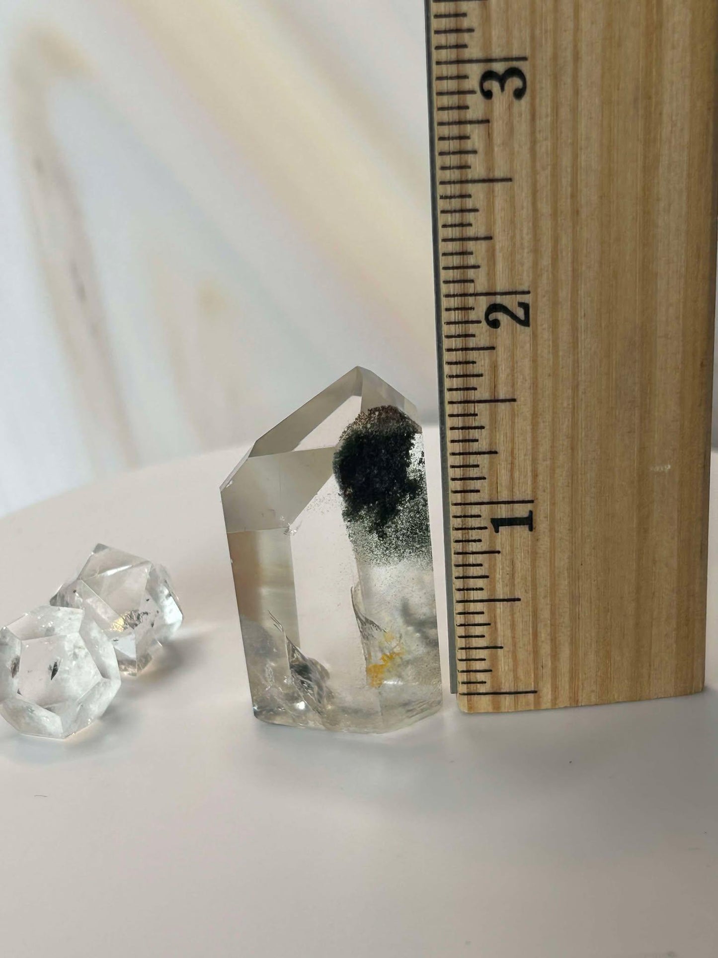 Garden Quartz Lodilite Point Crystal Meditation Crown Root Chakra Altar Decor Stone Nature Inspired Gift Nature Lover Gift Scorpio Gift