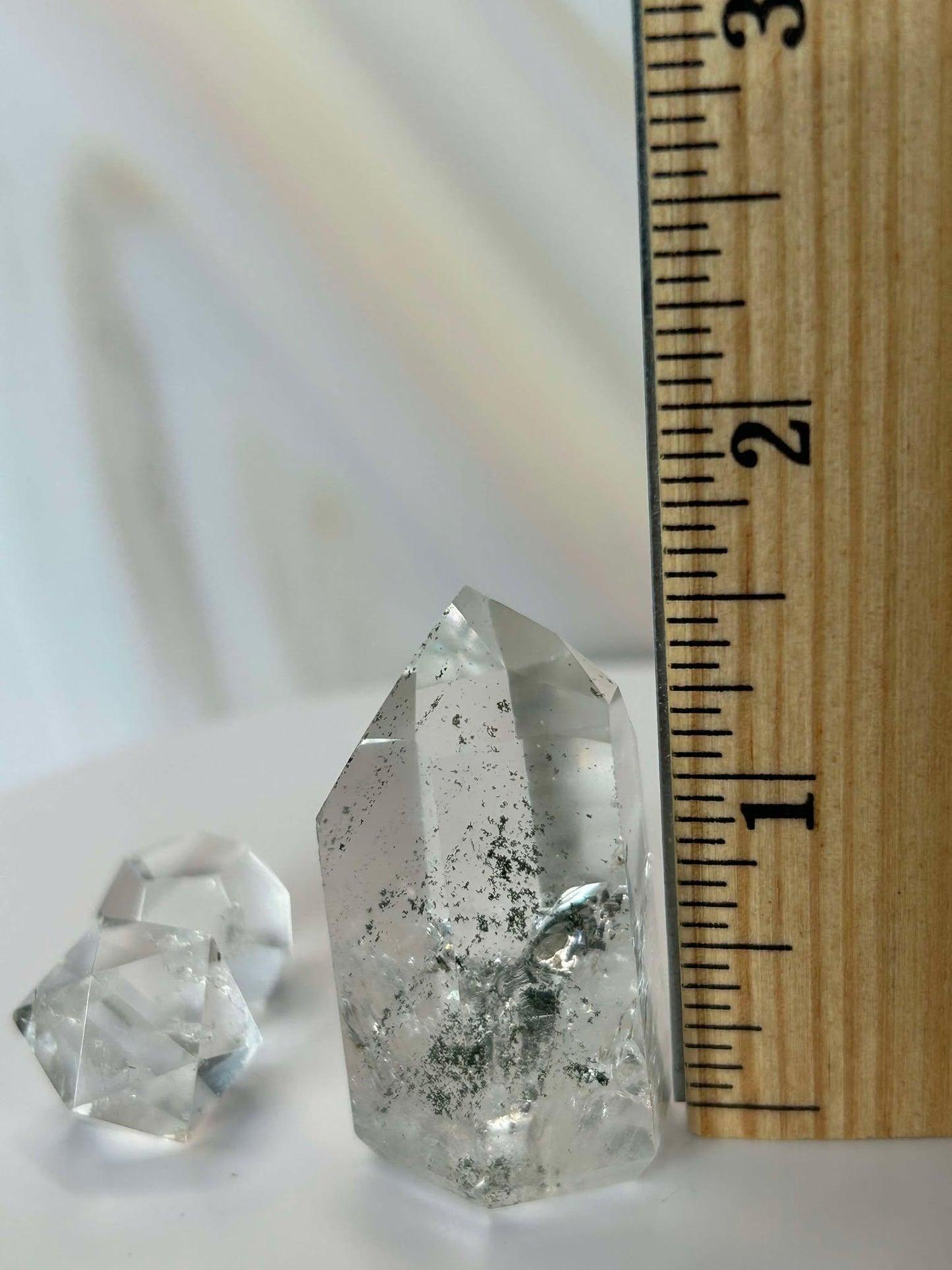 Garden Quartz Lodilite Point Crystal Meditation Crown Root Chakra Altar Decor Stone Nature Inspired Gift Nature Lover Gift Scorpio Gift