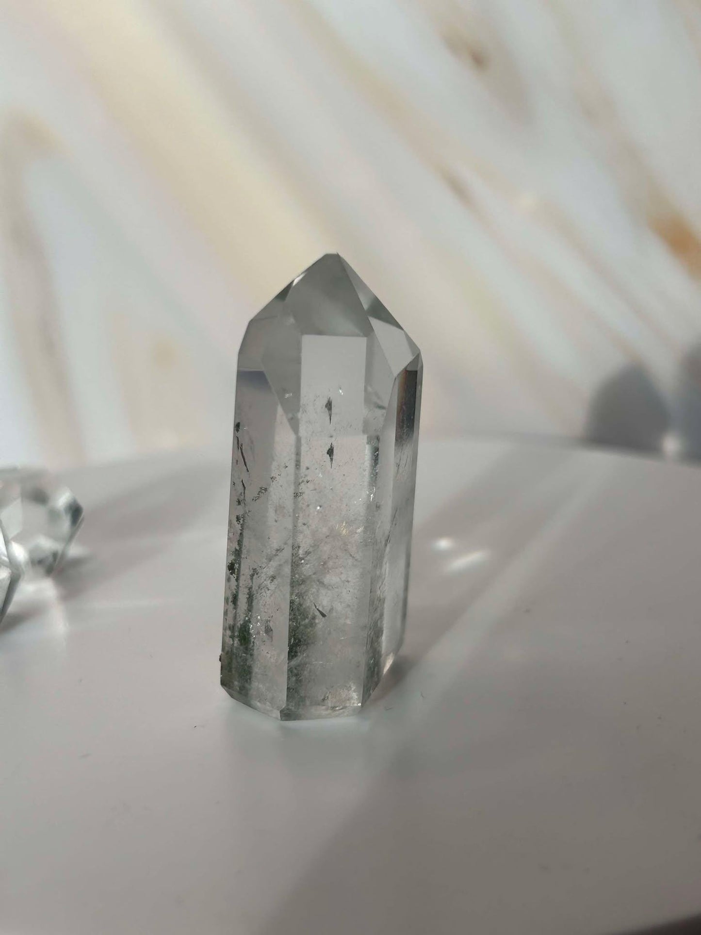 Garden Quartz Lodilite Point Crystal Meditation Crown Root Chakra Altar Decor Stone Nature Inspired Gift Nature Lover Gift Scorpio Gift