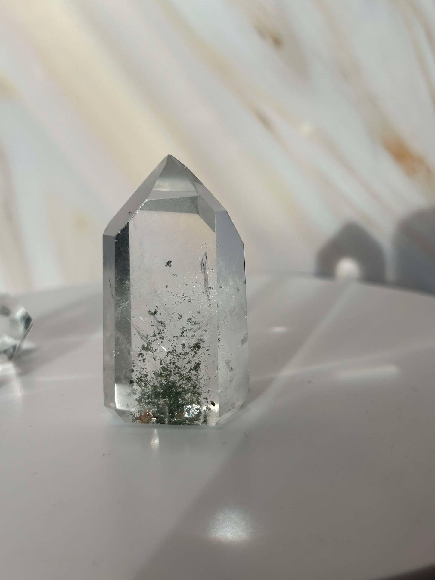 Garden Quartz Lodilite Point Crystal Meditation Crown Root Chakra Altar Decor Stone Nature Inspired Gift Nature Lover Gift Scorpio Gift