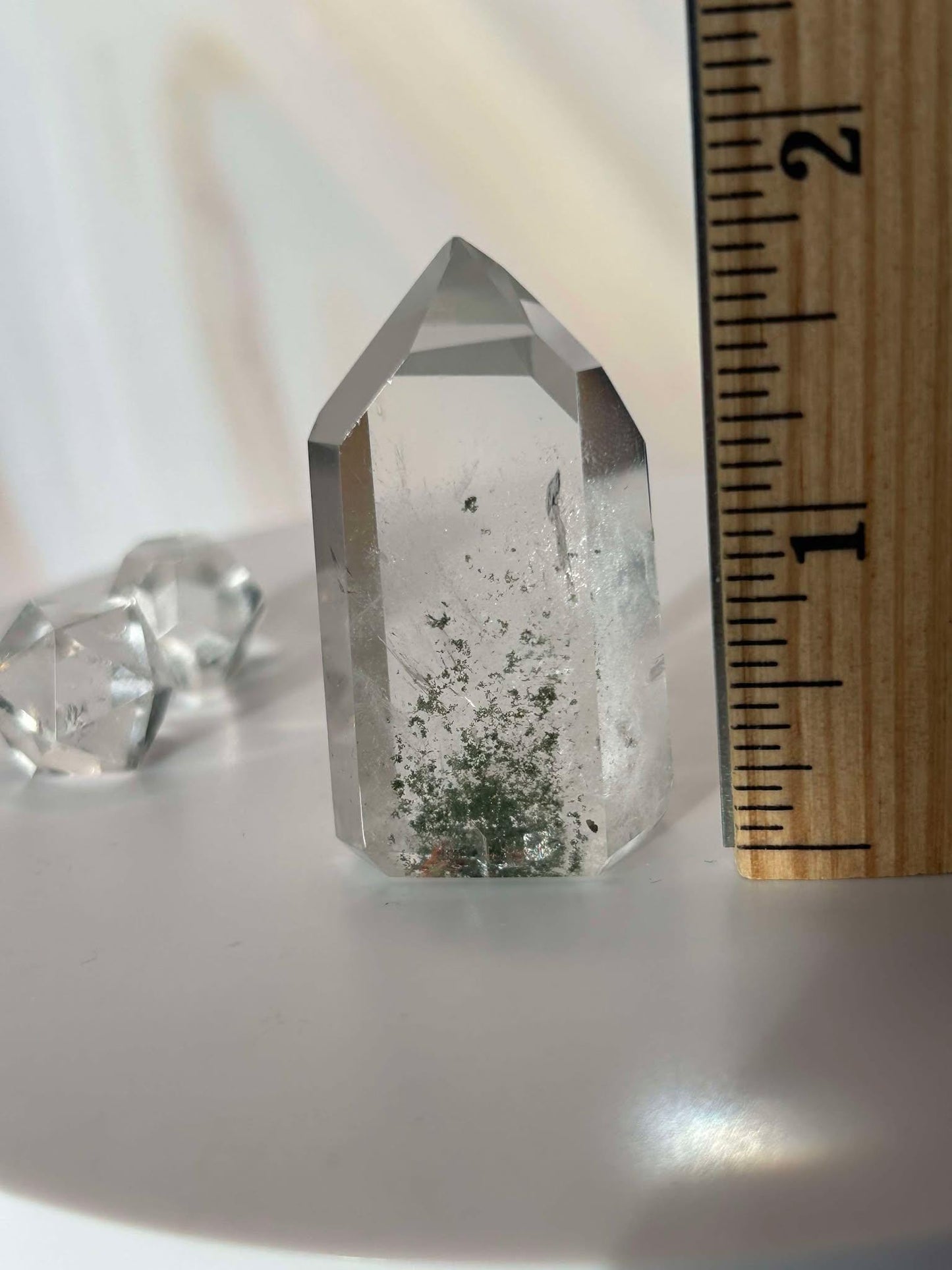 Garden Quartz Lodilite Point Crystal Meditation Crown Root Chakra Altar Decor Stone Nature Inspired Gift Nature Lover Gift Scorpio Gift