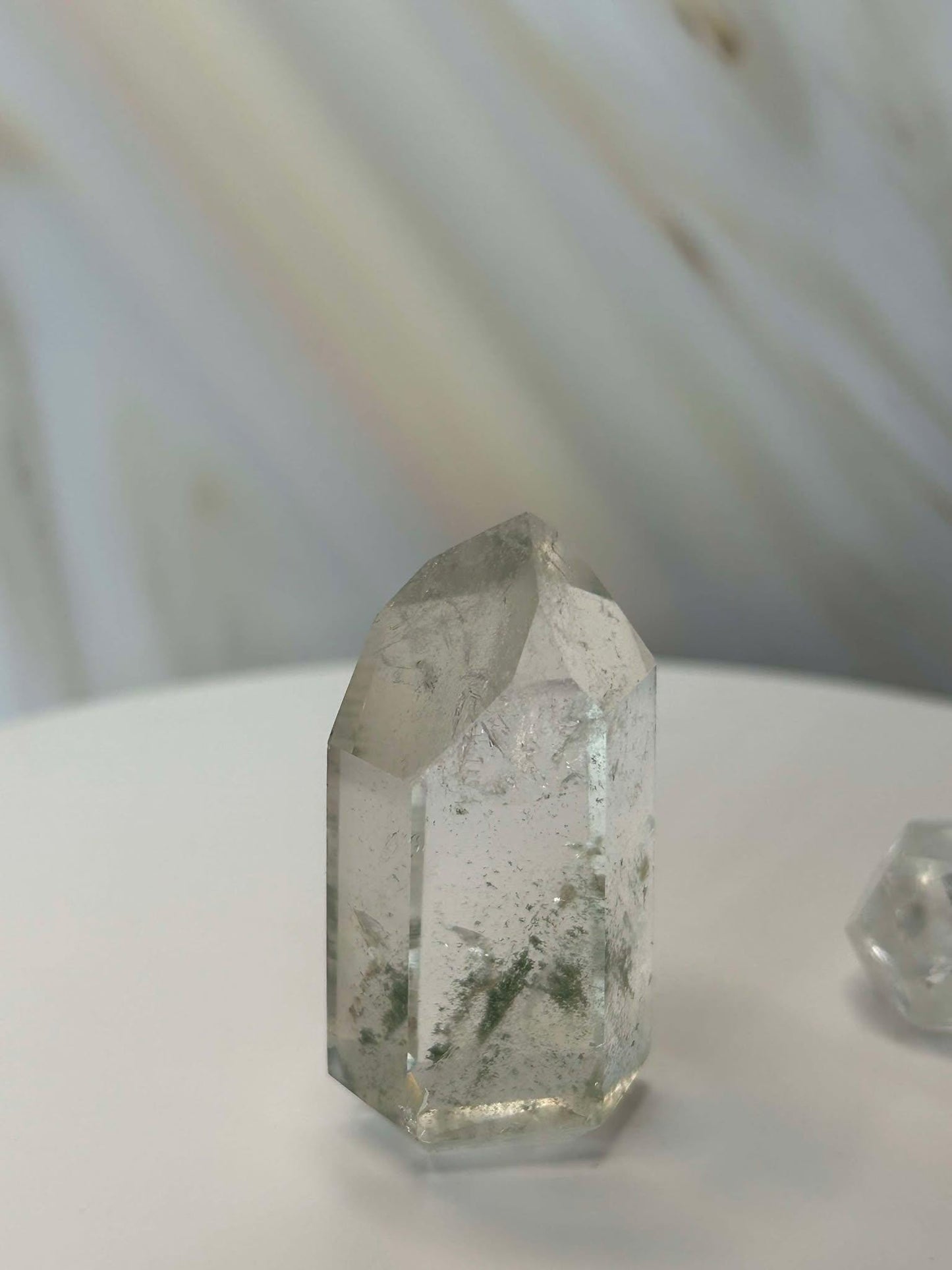 Garden Quartz Lodilite Point Crystal Meditation Crown Root Chakra Altar Decor Stone Nature Inspired Gift Nature Lover Gift Scorpio Gift