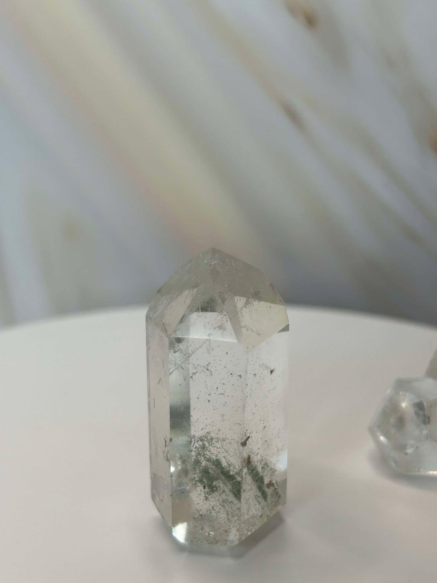 Garden Quartz Lodilite Point Crystal Meditation Crown Root Chakra Altar Decor Stone Nature Inspired Gift Nature Lover Gift Scorpio Gift