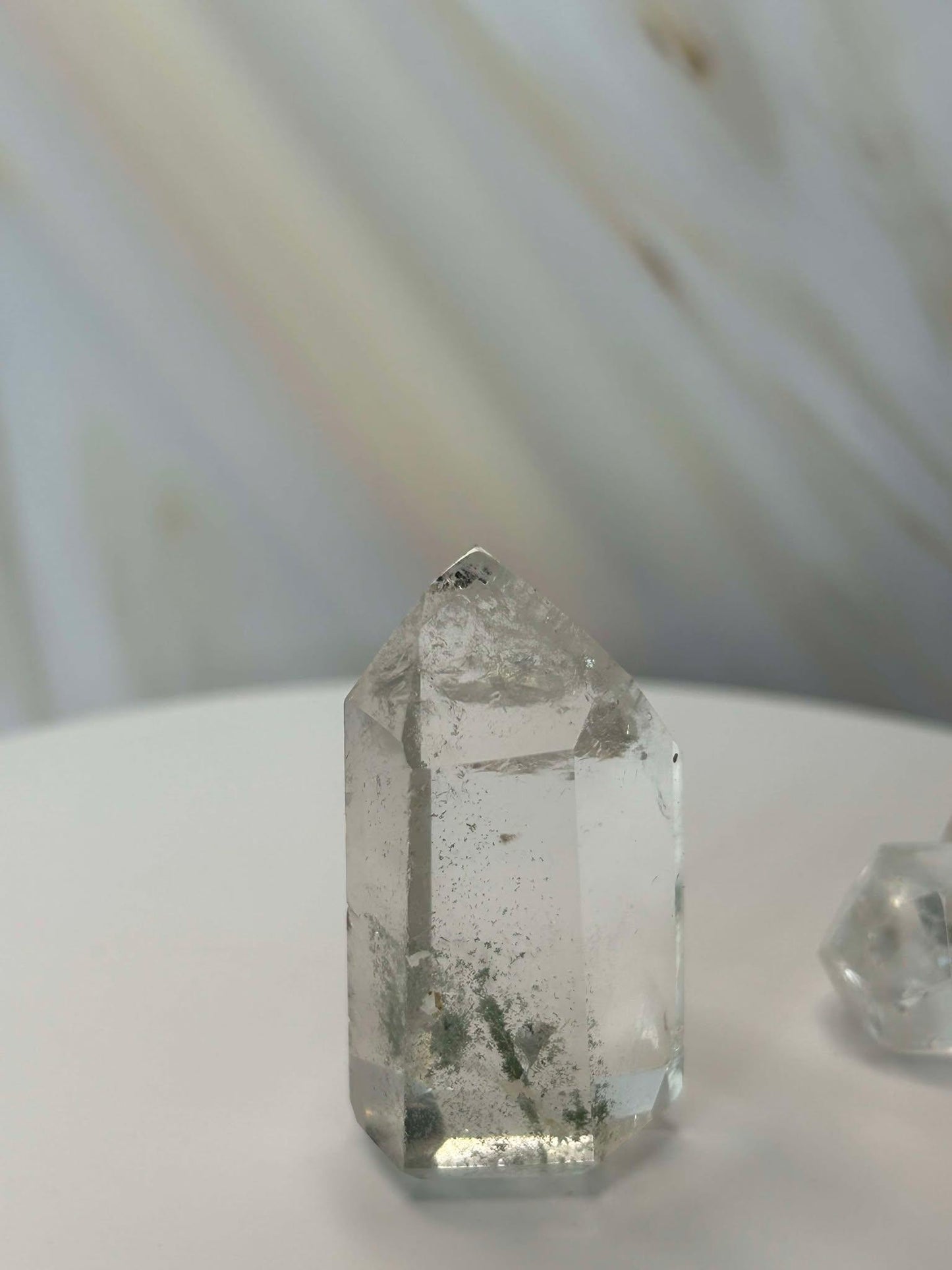 Garden Quartz Lodilite Point Crystal Meditation Crown Root Chakra Altar Decor Stone Nature Inspired Gift Nature Lover Gift Scorpio Gift
