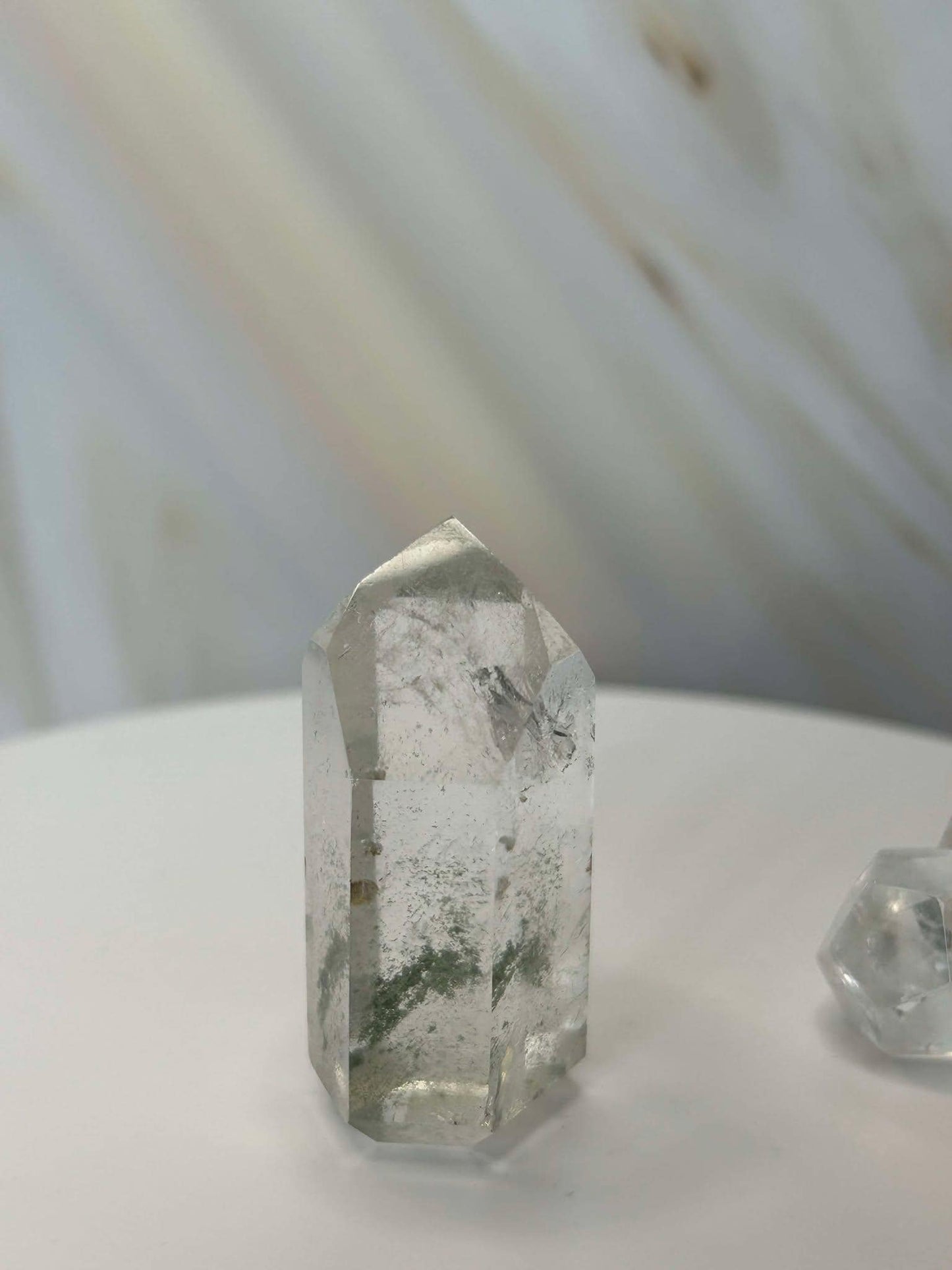Garden Quartz Lodilite Point Crystal Meditation Crown Root Chakra Altar Decor Stone Nature Inspired Gift Nature Lover Gift Scorpio Gift