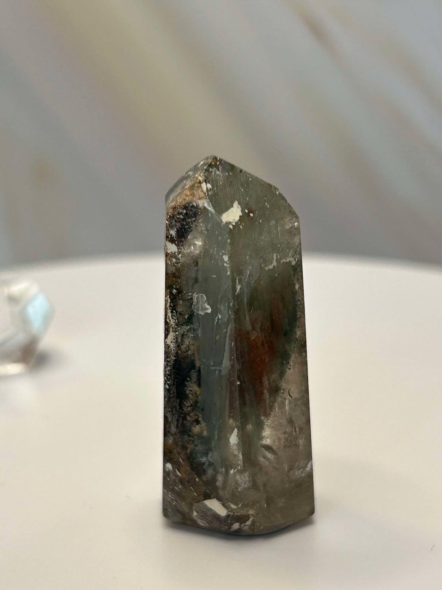 Garden Quartz Lodilite Point Crystal Meditation Crown Root Chakra Altar Decor Stone Nature Inspired Gift Nature Lover Gift Scorpio Gift