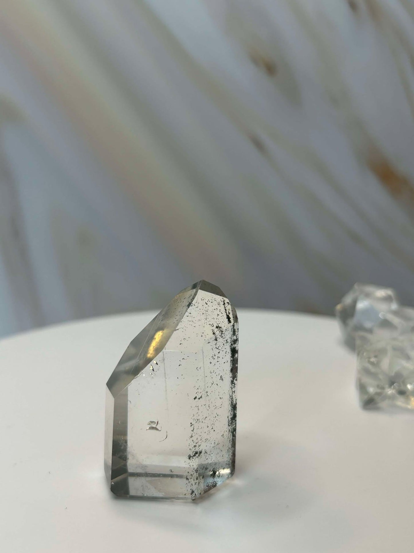 Garden Quartz Lodilite Point Crystal Meditation Crown Root Chakra Altar Decor Stone Nature Inspired Gift Nature Lover Gift Scorpio Gift