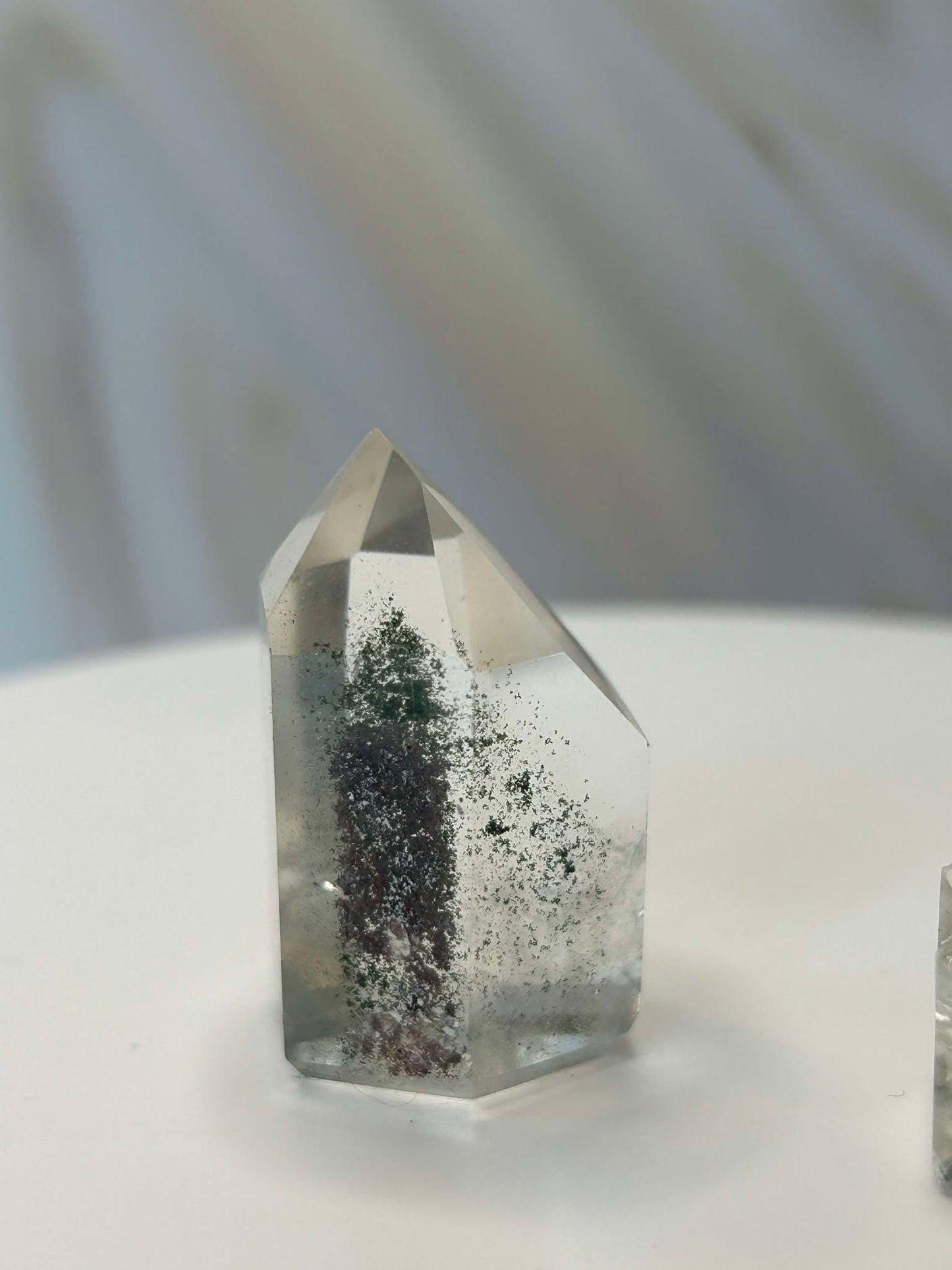 Garden Quartz Lodilite Point Crystal Meditation Crown Root Chakra Altar Decor Stone Nature Inspired Gift Nature Lover Gift Scorpio Gift