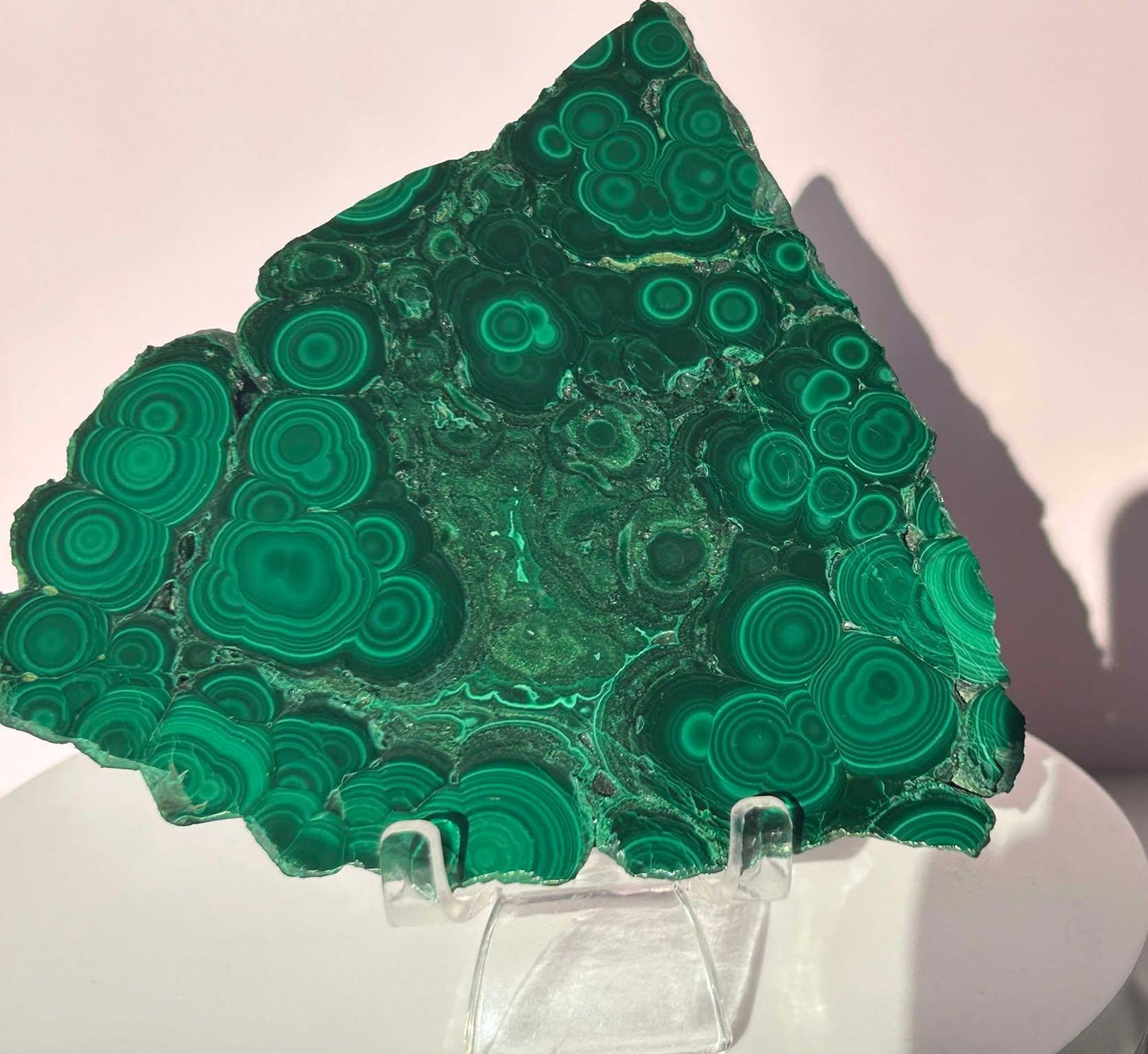 Malachite Slab Crystal Heart Chakra April May Crystal Taurus Mother Earth Day Best Friend New School Gift New Business Gift Home Decor