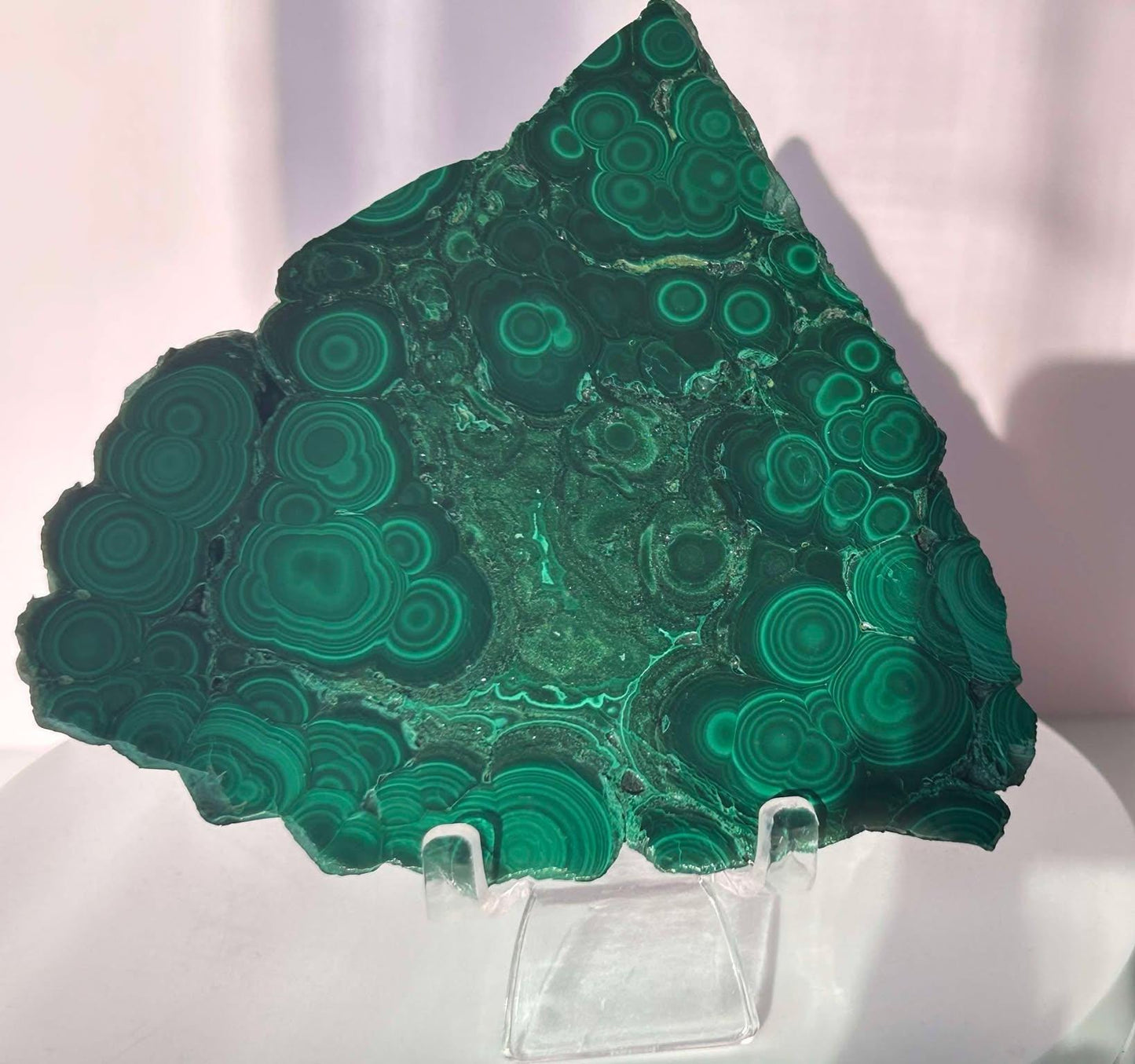 Malachite Slab Crystal Heart Chakra April May Crystal Taurus Mother Earth Day Best Friend New School Gift New Business Gift Home Decor