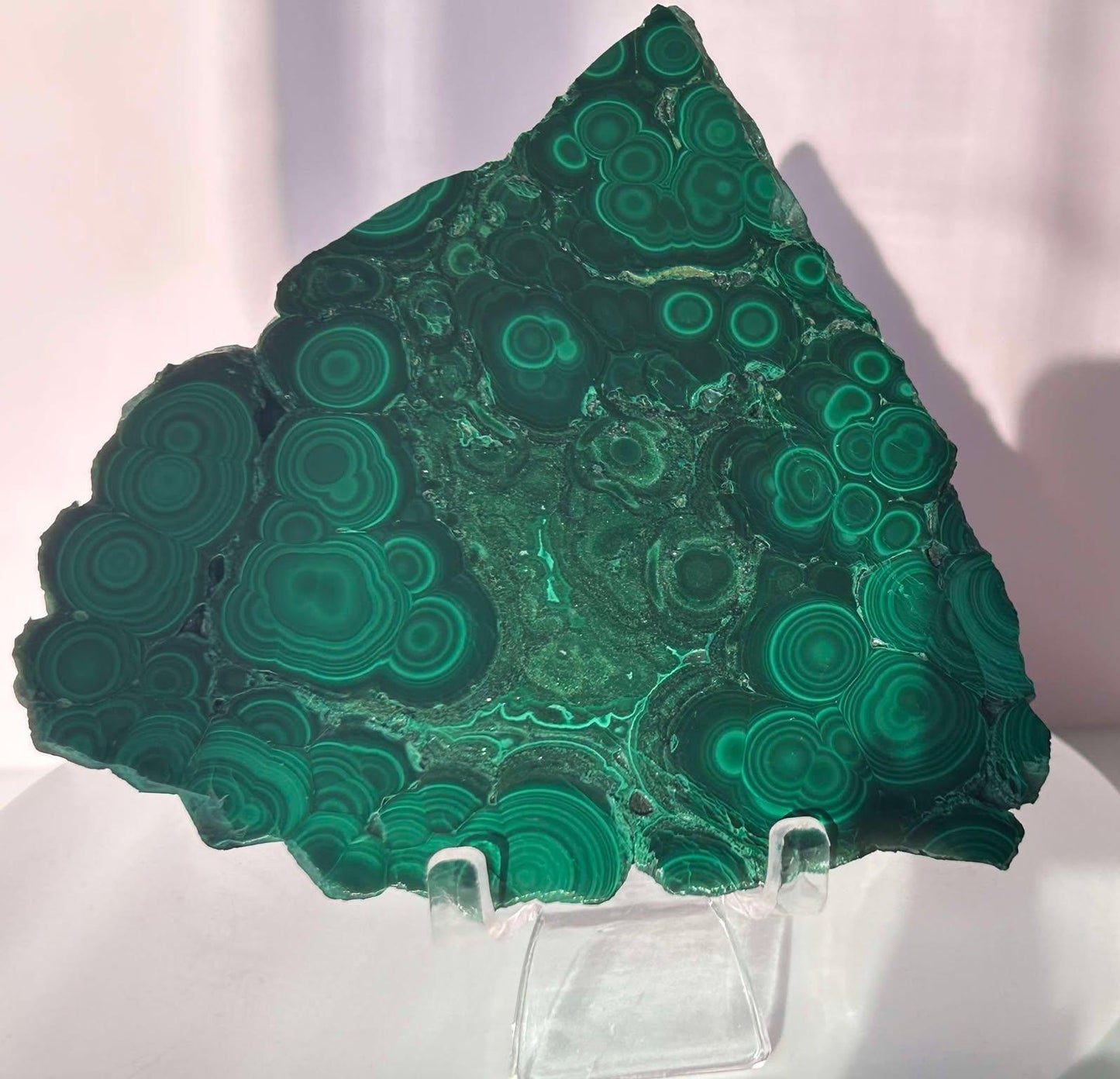 Malachite Slab Crystal Heart Chakra April May Crystal Taurus Mother Earth Day Best Friend New School Gift New Business Gift Home Decor