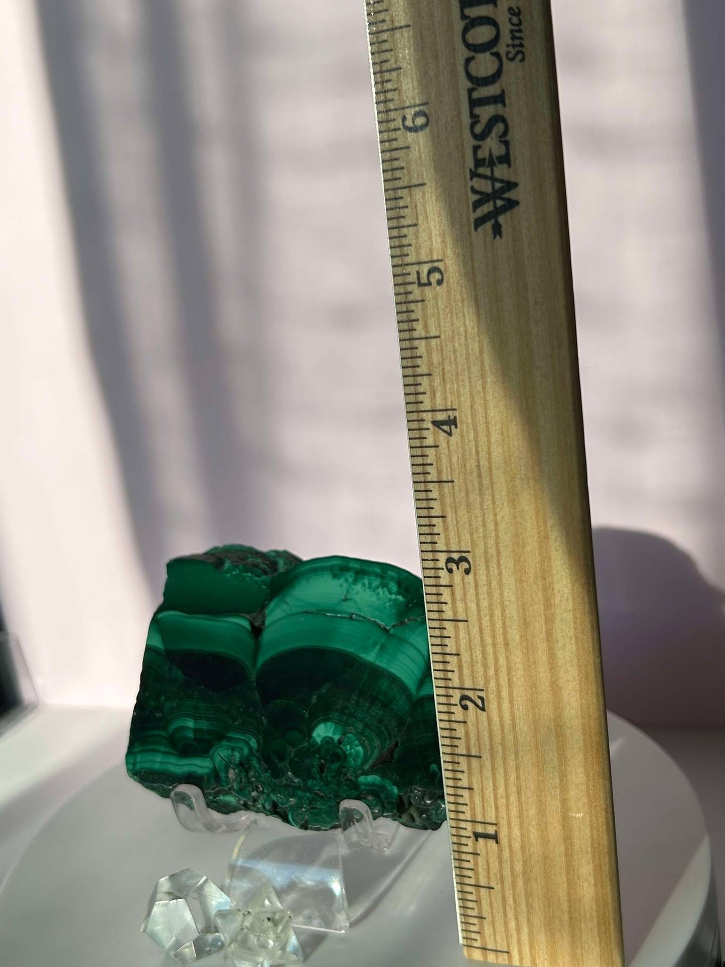 Malachite Slab Crystal Heart Chakra April May Crystal Taurus Mother Earth Day Best Friend New School Gift New Business Gift Home Decor