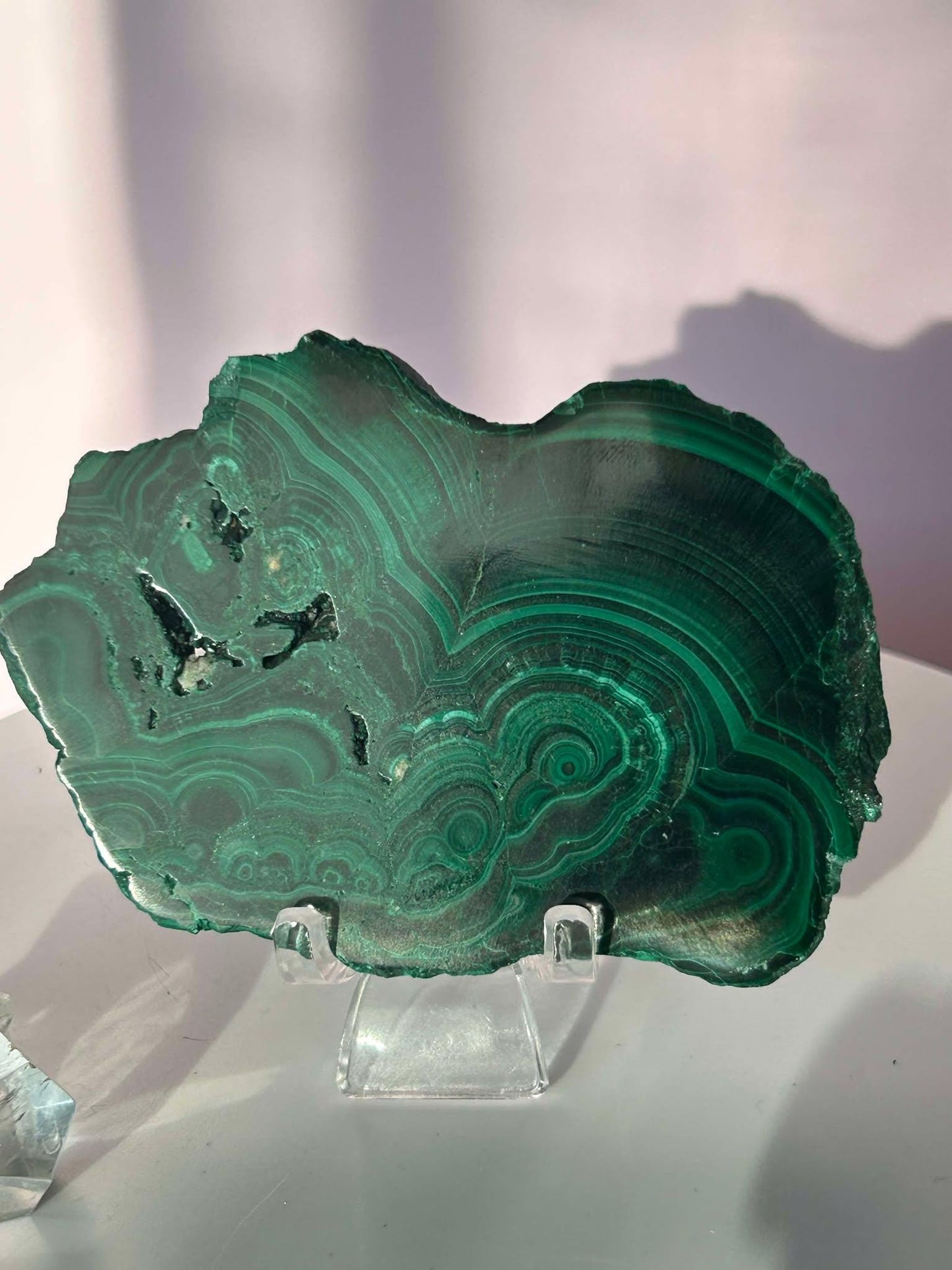 Malachite Slab Crystal Heart Chakra April May Crystal Taurus Mother Earth Day Best Friend New School Gift New Business Gift Home Decor