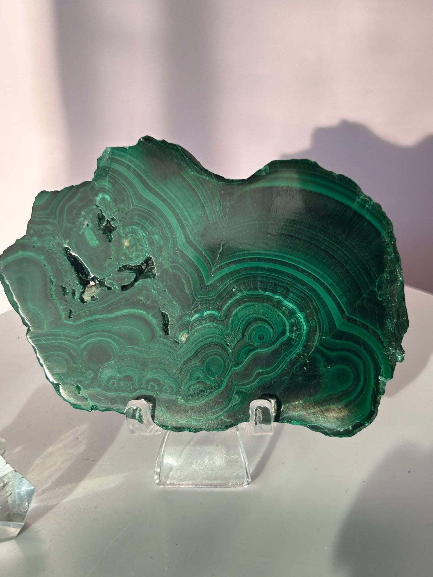Malachite Slab Crystal Heart Chakra April May Crystal Taurus Mother Earth Day Best Friend New School Gift New Business Gift Home Decor