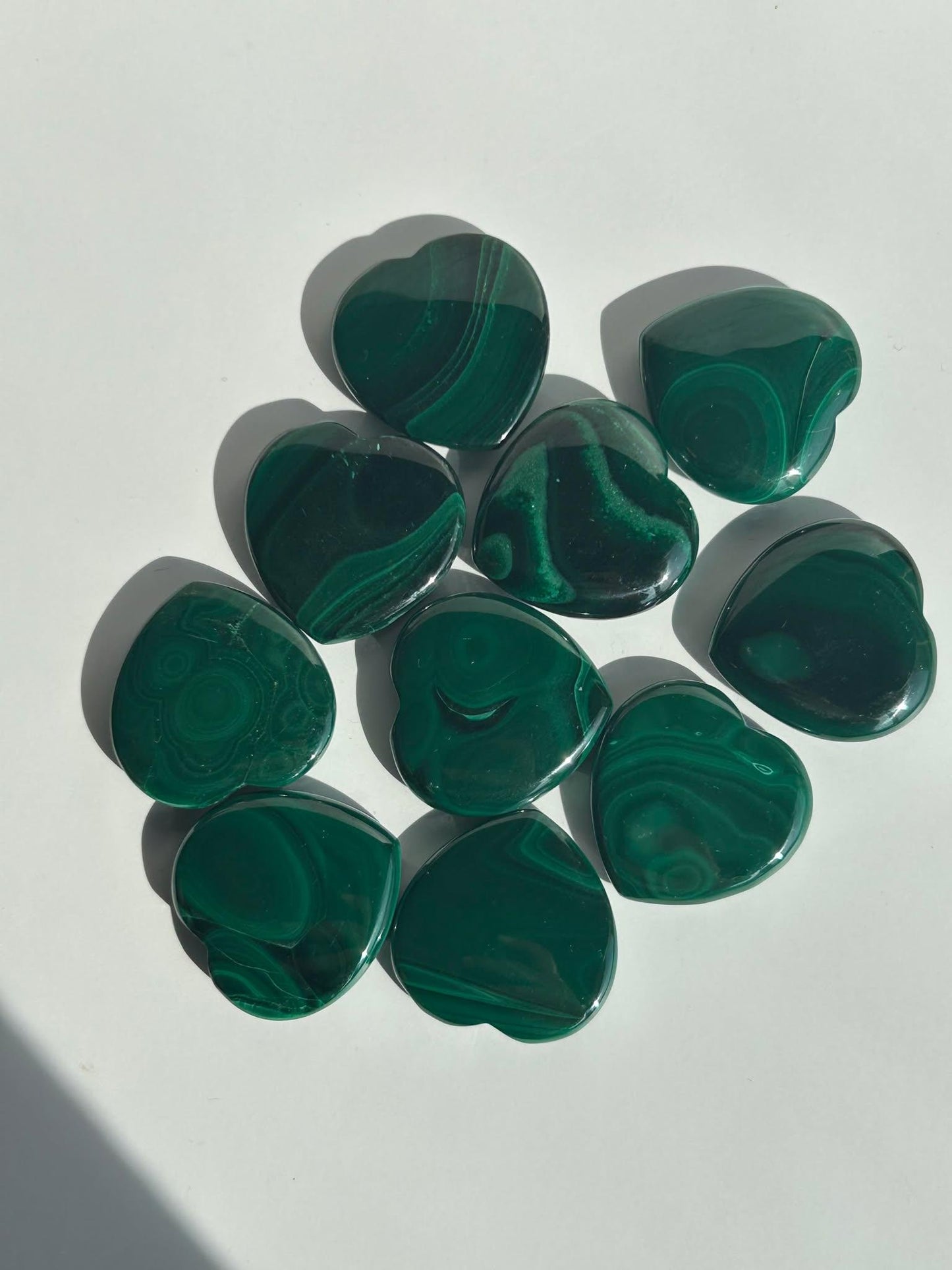 Malachite Mini Heart Crystal Heart Chakra April May Crystal Taurus Mother Earth Day Best Friend New School Gift New Business Gift Home Decor
