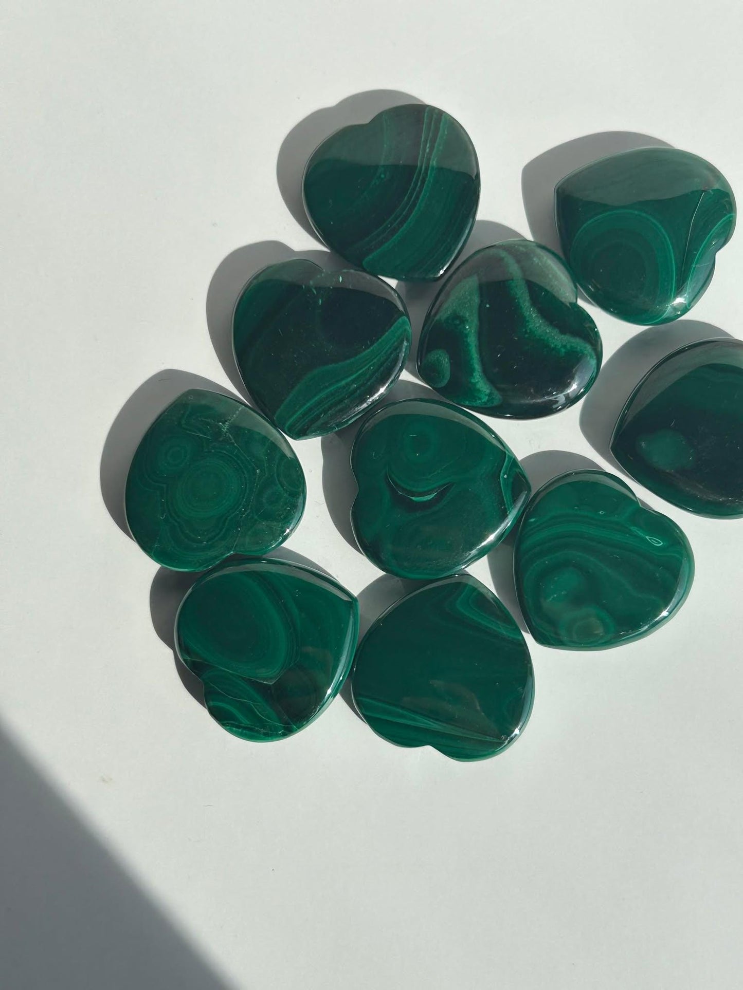 Malachite Mini Heart Crystal Heart Chakra April May Crystal Taurus Mother Earth Day Best Friend New School Gift New Business Gift Home Decor