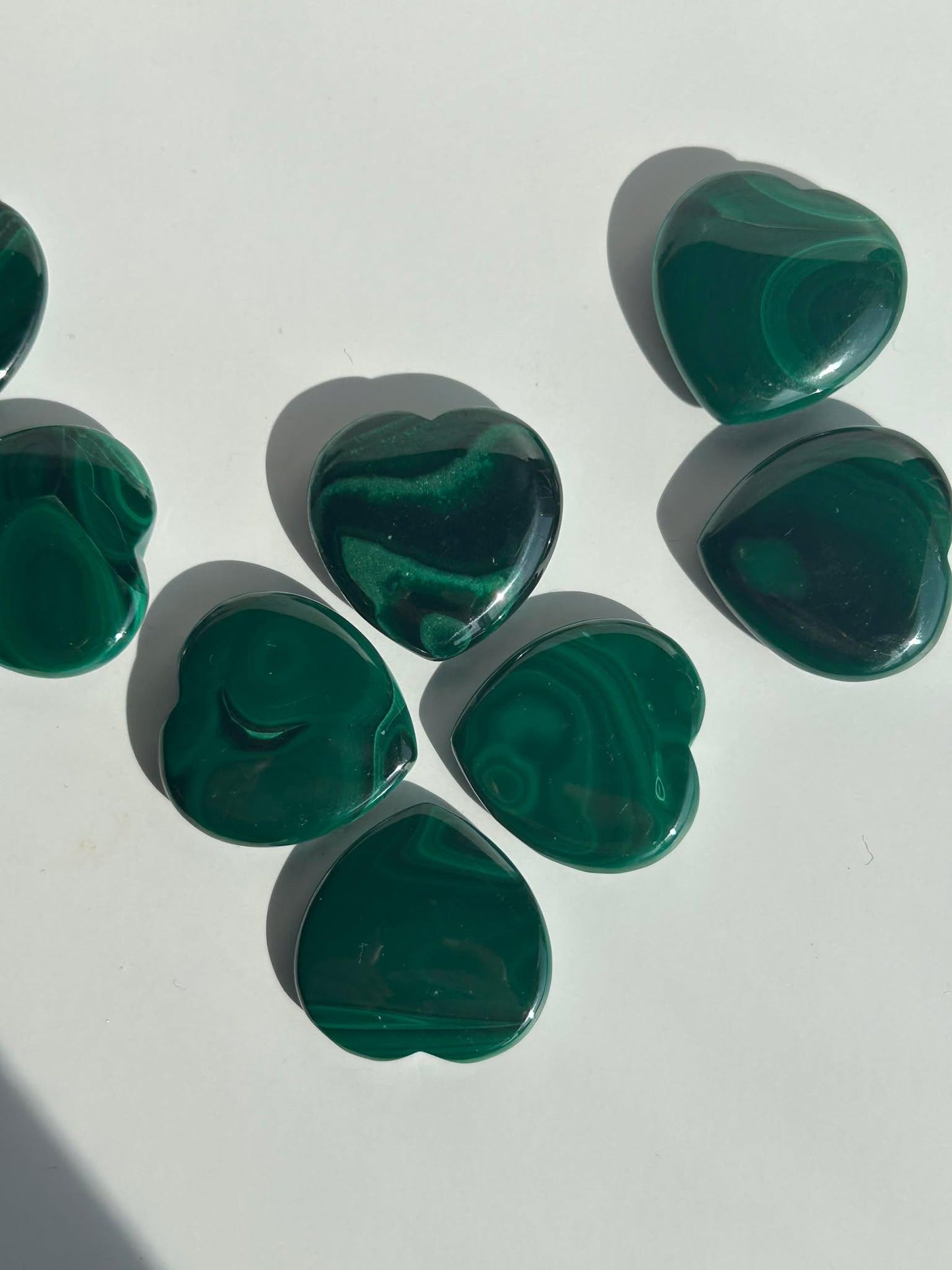 Malachite Mini Heart Crystal Heart Chakra April May Crystal Taurus Mother Earth Day Best Friend New School Gift New Business Gift Home Decor