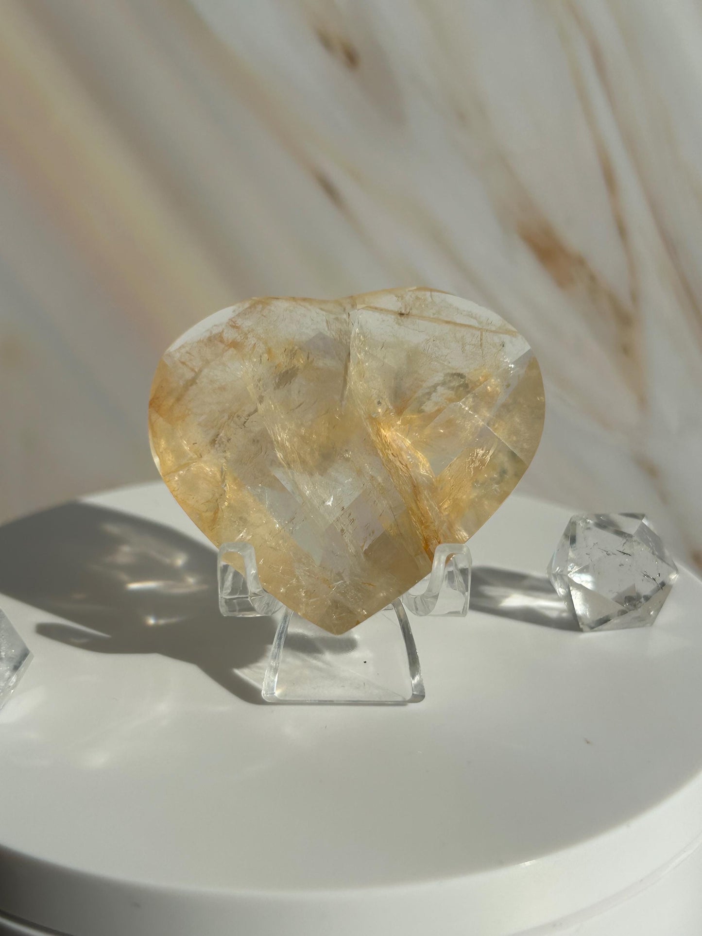 Golden Healer Quartz Heart Solar Plexus Chakra Meditation Crystal Gift Home Decor Reiki Positive Vibes Stone Love Nature love Crystals Gift