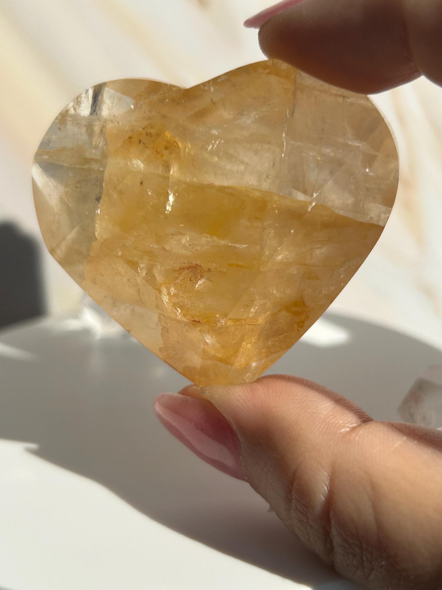 Golden Healer Quartz Heart Solar Plexus Chakra Meditation Crystal Gift Home Decor Reiki Positive Vibes Stone Love Nature love Crystals Gift