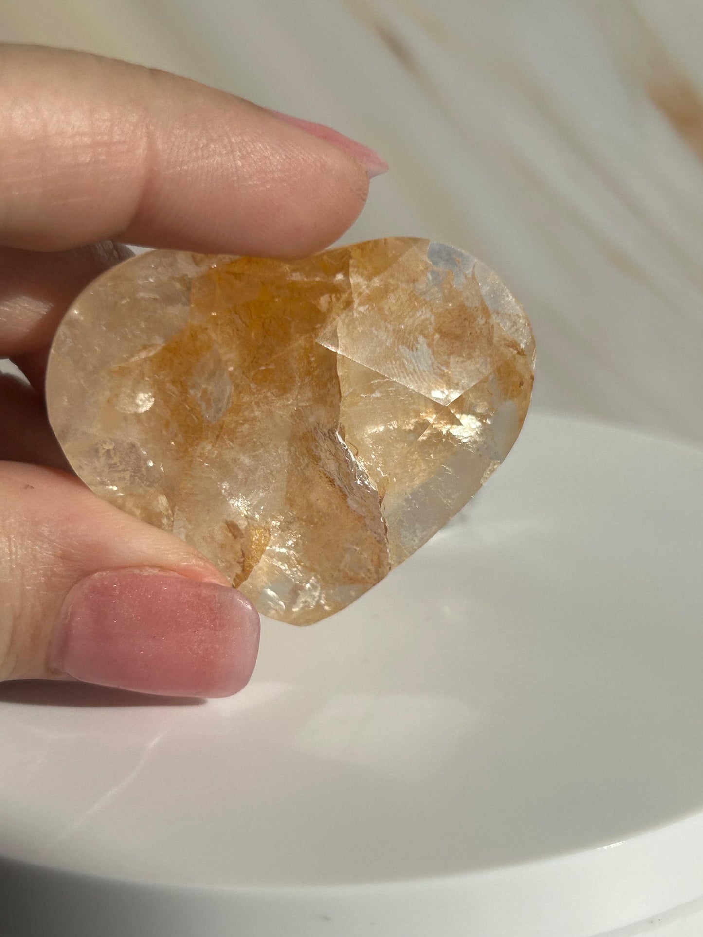 Golden Healer Quartz Heart Solar Plexus Chakra Meditation Crystal Gift Home Decor Reiki Positive Vibes Stone Love Nature love Crystals Gift