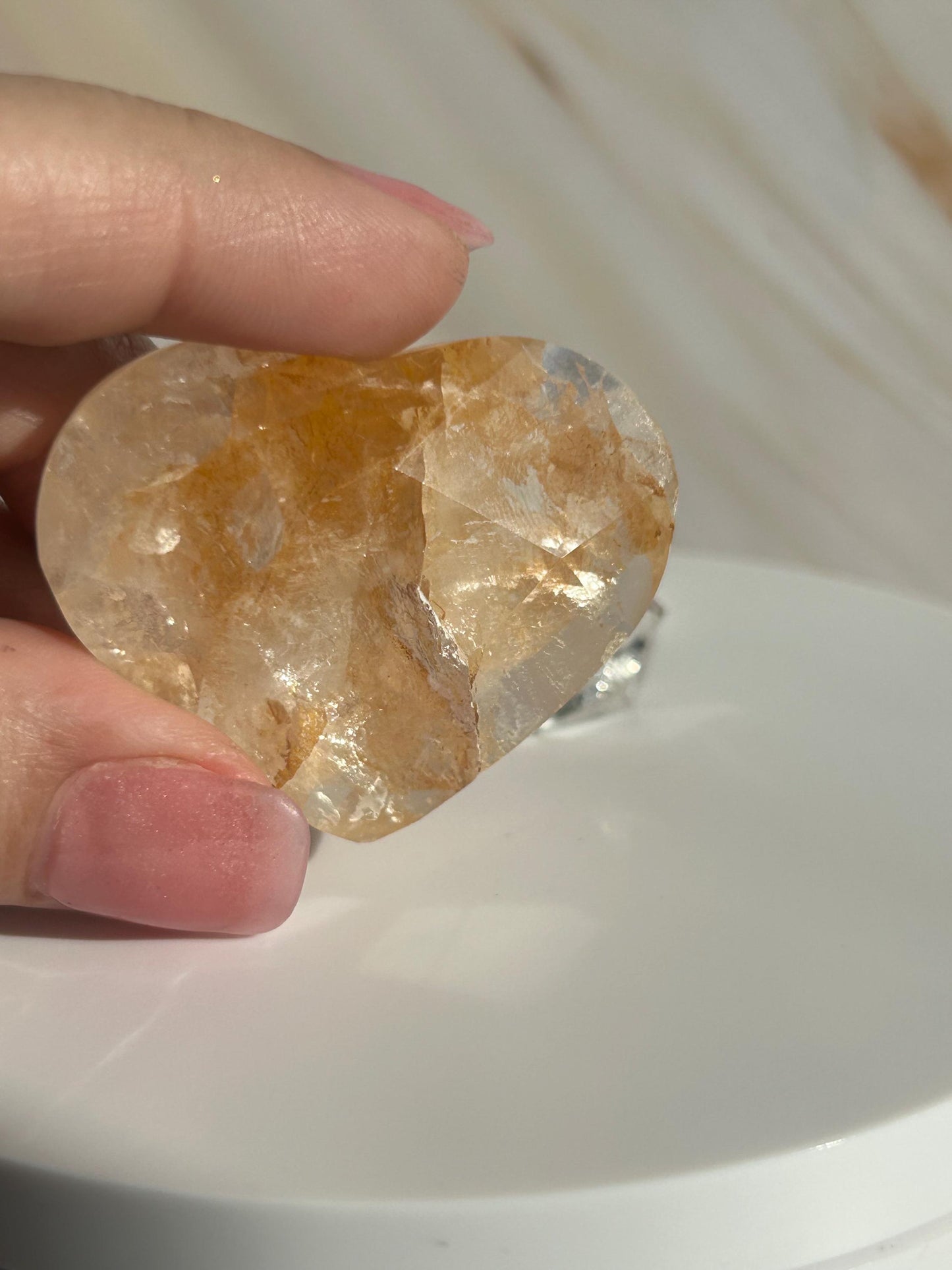 Golden Healer Quartz Heart Solar Plexus Chakra Meditation Crystal Gift Home Decor Reiki Positive Vibes Stone Love Nature love Crystals Gift