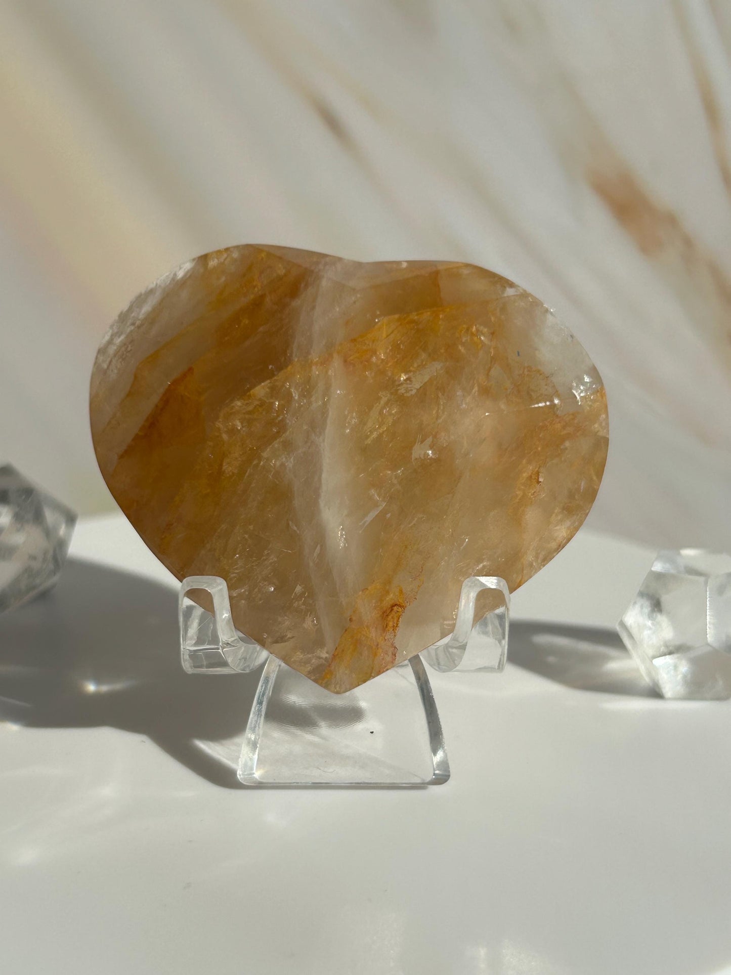 Golden Healer Quartz Heart Solar Plexus Chakra Meditation Crystal Gift Home Decor Reiki Positive Vibes Stone Love Nature Lover Crystals Gift