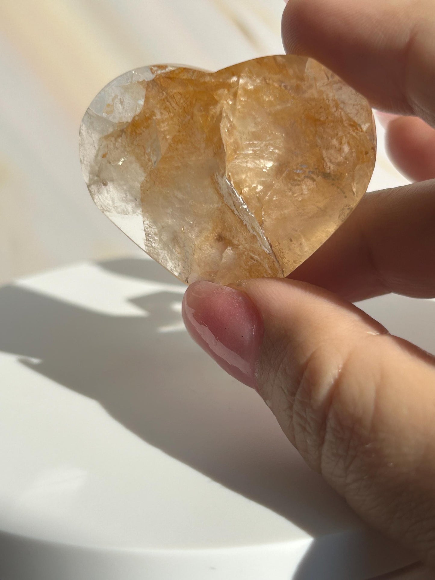 Golden Healer Quartz Heart Solar Plexus Chakra Meditation Crystal Gift Home Decor Reiki Positive Vibes Stone Love Nature love Crystals Gift