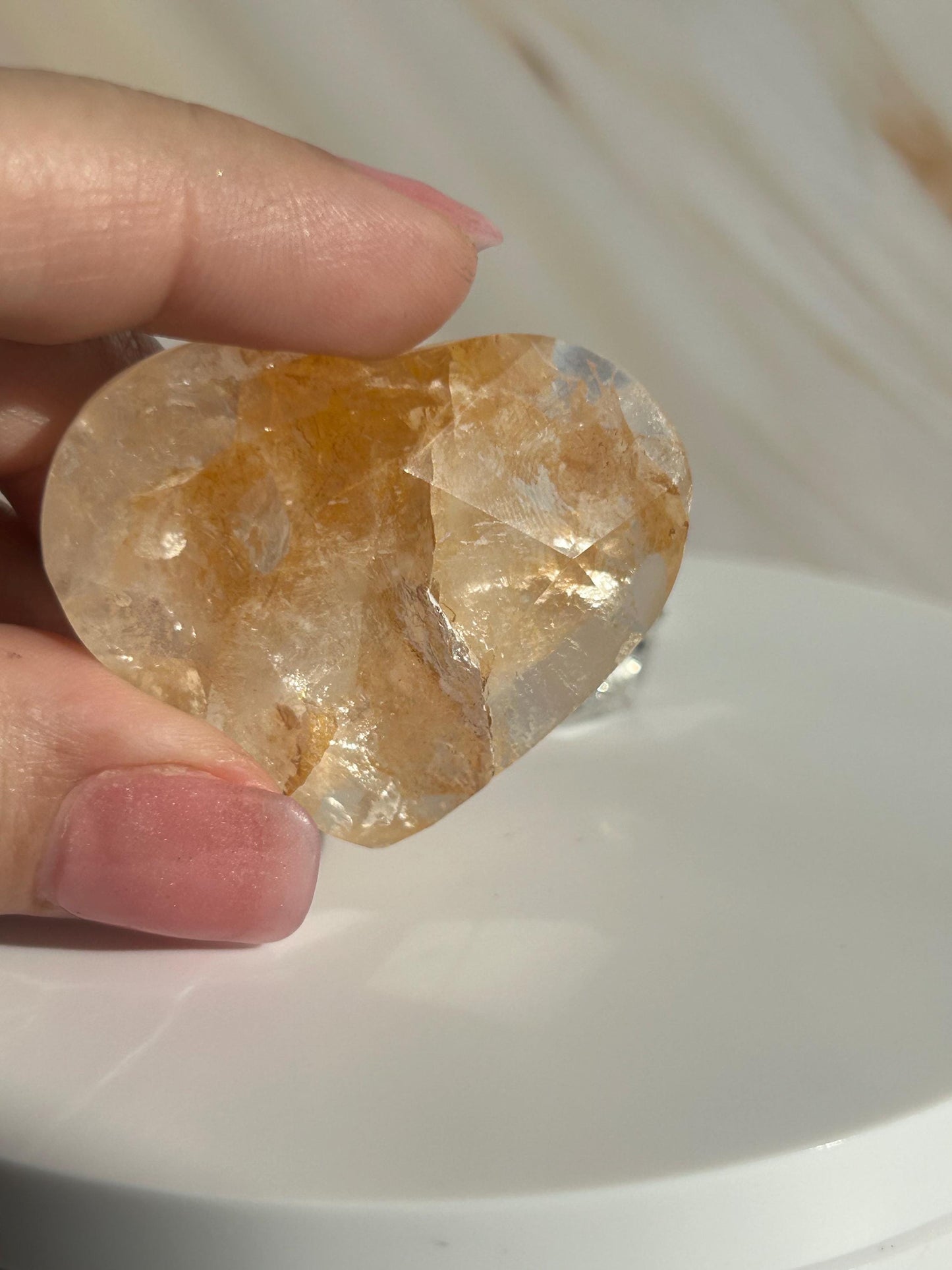 Golden Healer Quartz Heart Solar Plexus Chakra Meditation Crystal Gift Home Decor Reiki Positive Vibes Stone Love Nature love Crystals Gift