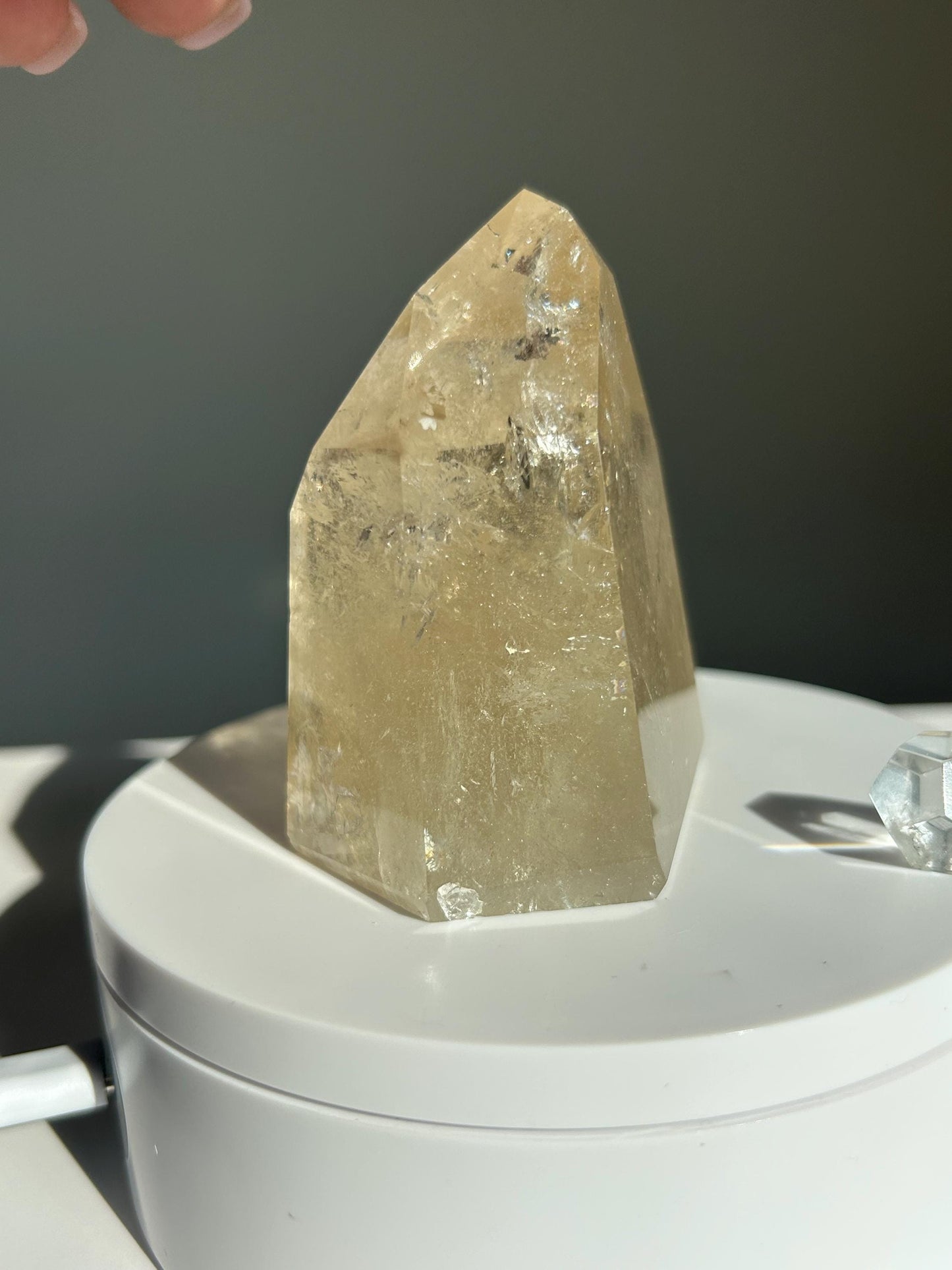 Citrine Crystal Point Feng Shui Solar Plexus November Scorpio Crystal Natural Untreated New Business Gift Graduation New Beginning New job