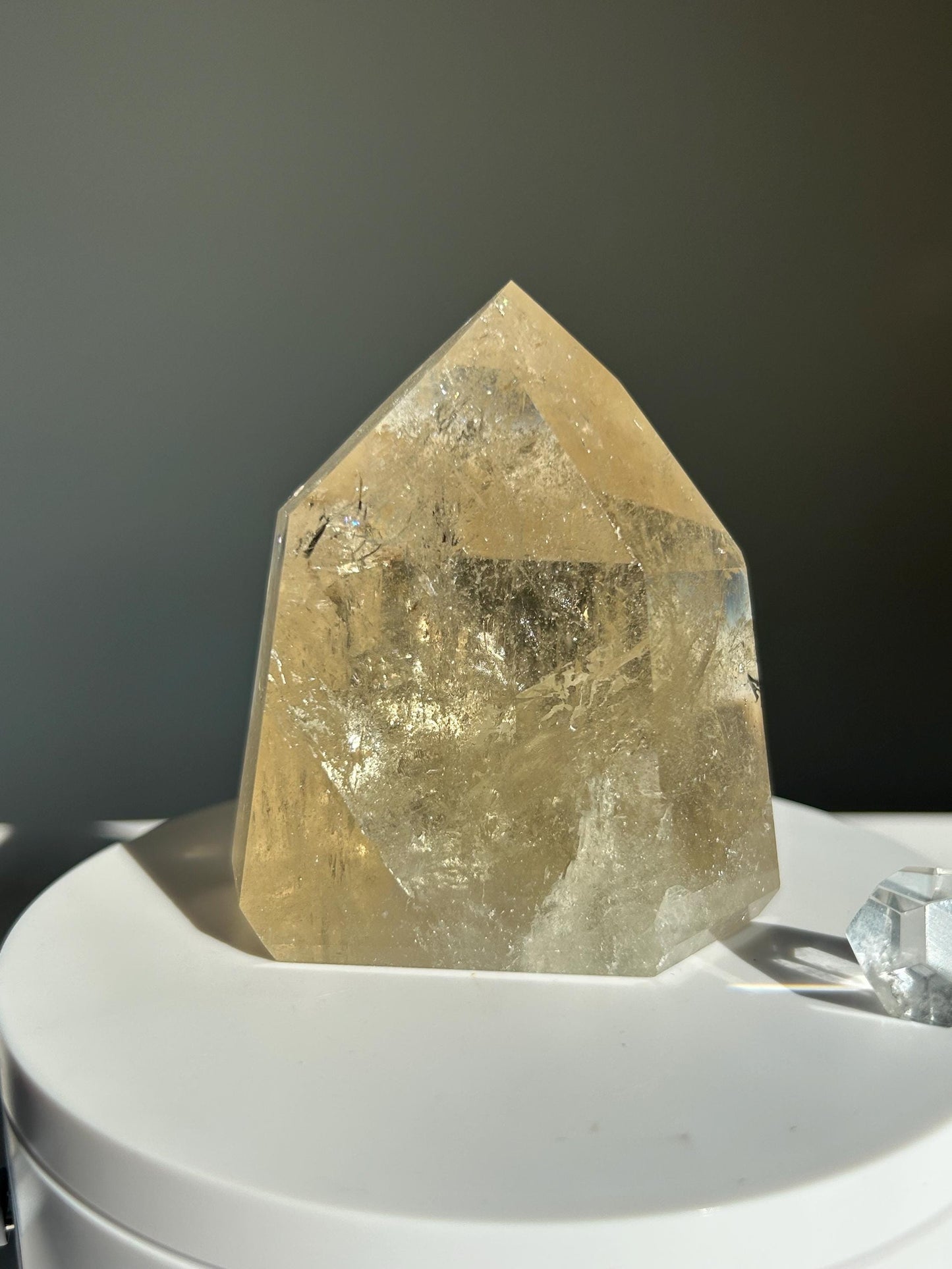 Citrine Crystal Point Feng Shui Solar Plexus November Scorpio Crystal Natural Untreated New Business Gift Graduation New Beginning New job