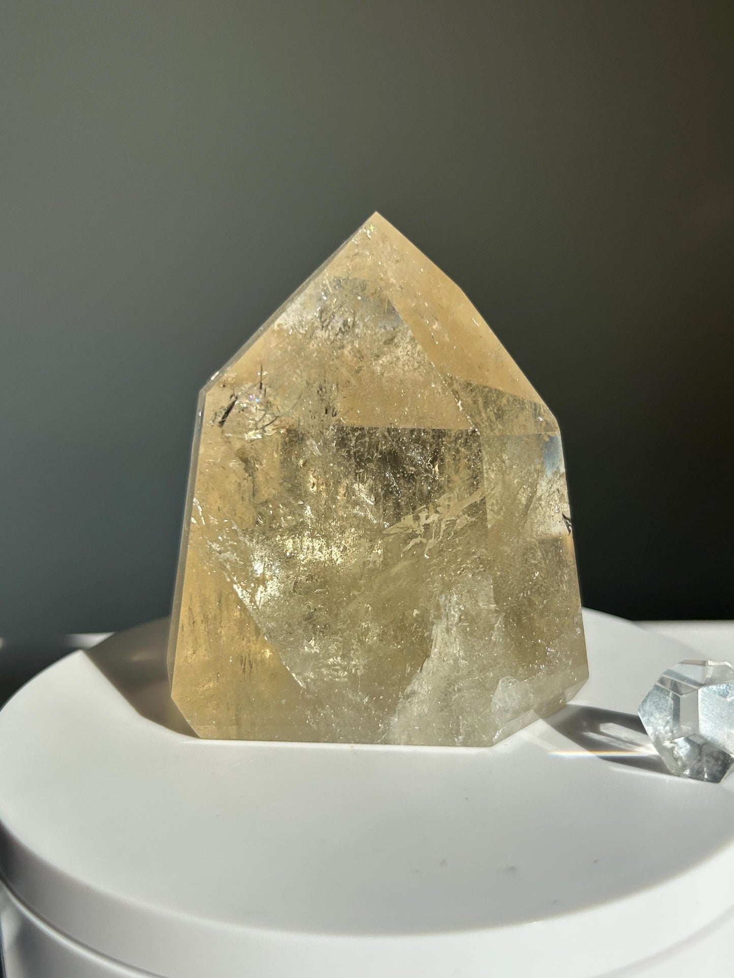Citrine Crystal Point Feng Shui Solar Plexus November Scorpio Crystal Natural Untreated New Business Gift Graduation New Beginning New job