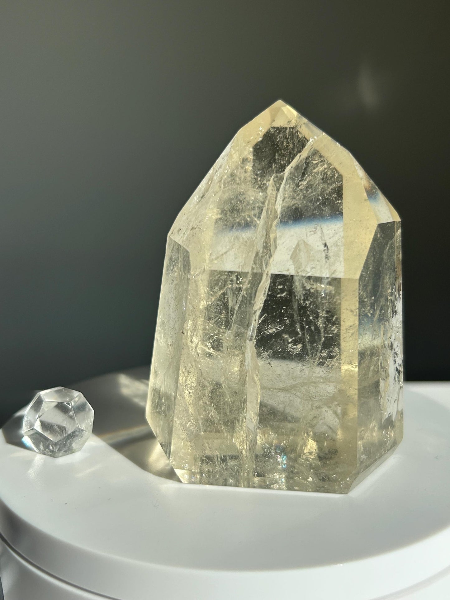 Citrine Crystal Point Feng Shui Solar Plexus November Scorpio Crystal Natural Untreated New Business Gift Graduation New Beginning New job