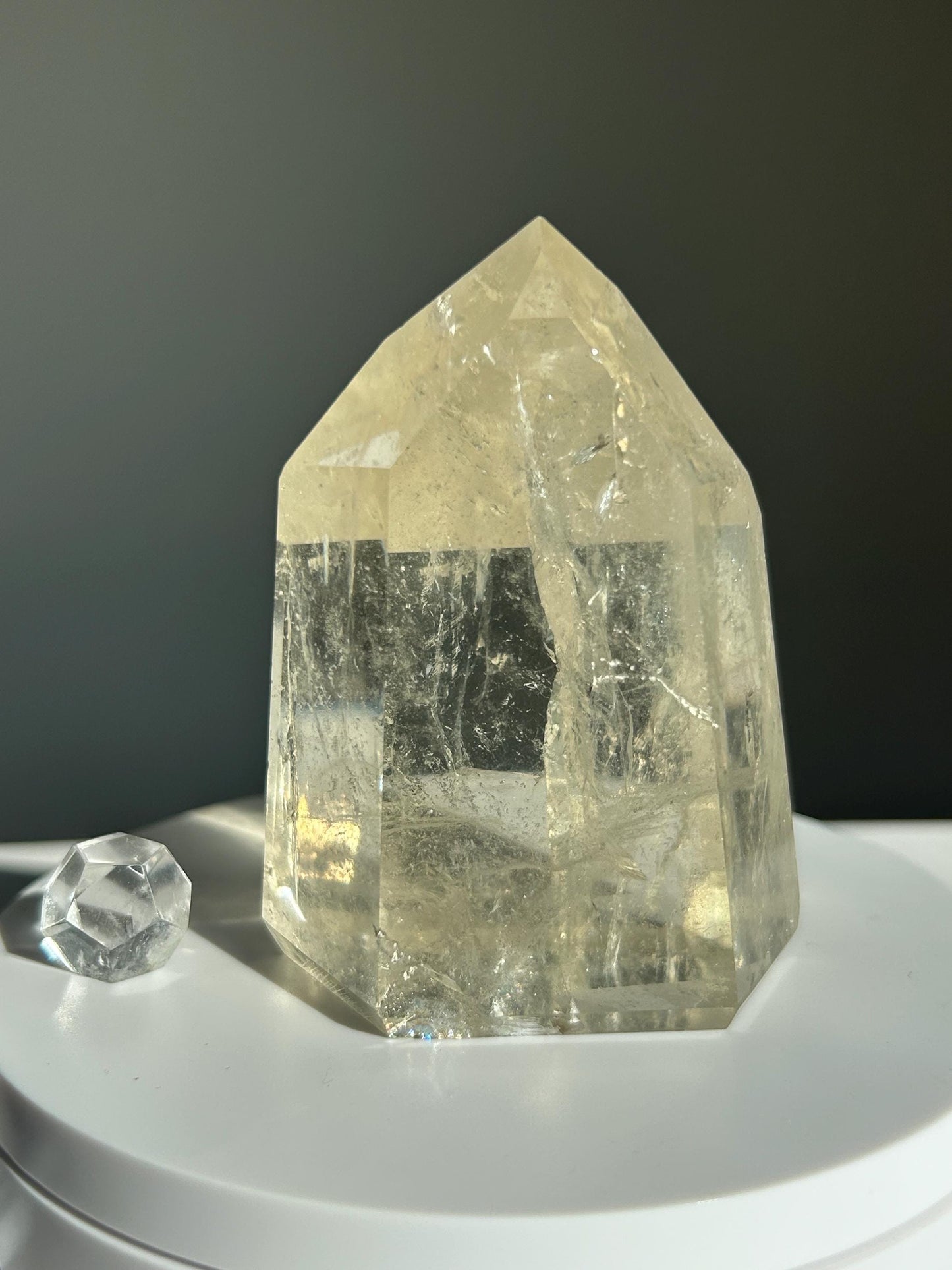 Citrine Crystal Point Feng Shui Solar Plexus November Scorpio Crystal Natural Untreated New Business Gift Graduation New Beginning New job