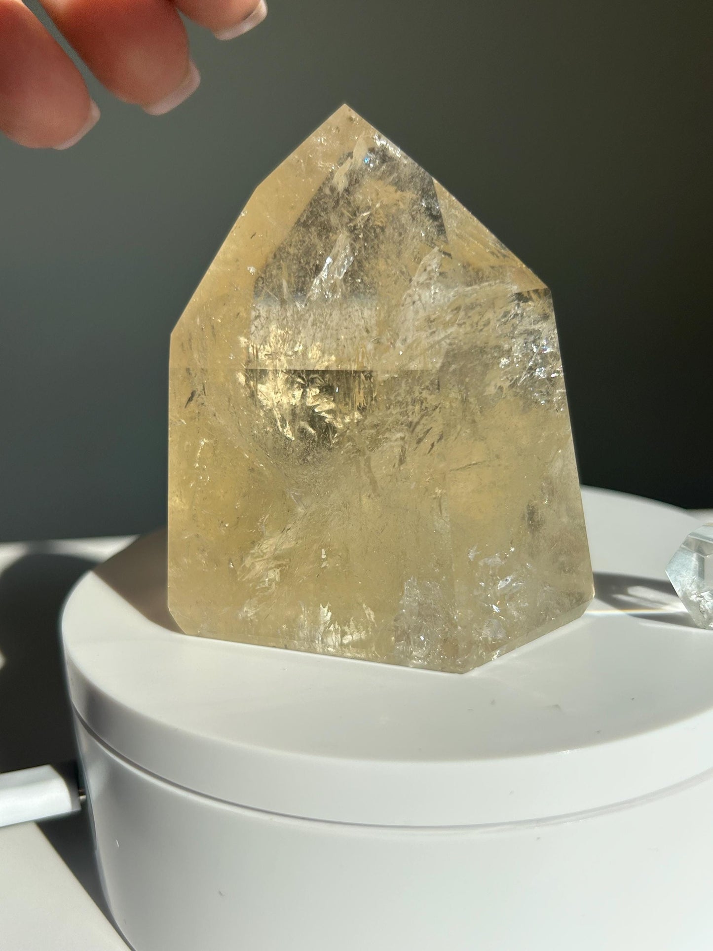 Citrine Crystal Point Feng Shui Solar Plexus November Scorpio Crystal Natural Untreated New Business Gift Graduation New Beginning New job