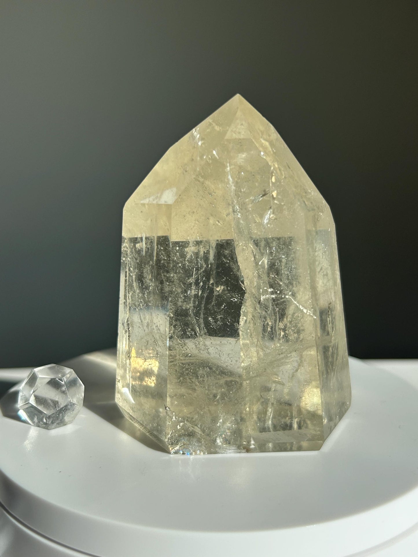 Citrine Crystal Point Feng Shui Solar Plexus November Scorpio Crystal Natural Untreated New Business Gift Graduation New Beginning New job